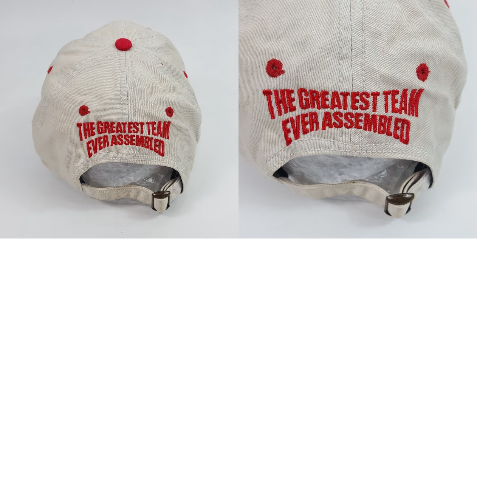 Vintage VINTAGE Coca-Cola Racing NASCAR Team Adjustable Baseball Cap Hat OSFA Beige Retro 90s Mens Size ONE SIZE - 8 Thumbnail