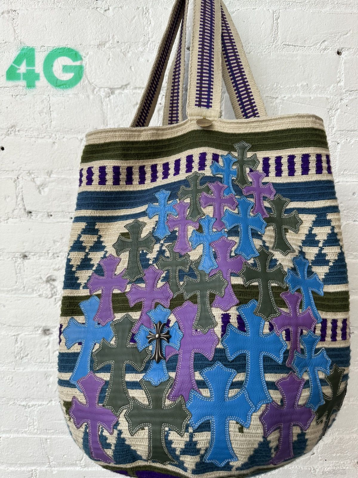 Chrome Hearts Chrome Hearts JUMBO XXXL Cross Patch Flood Guanabana Bag new Size ONE SIZE - 1 Thumbnail