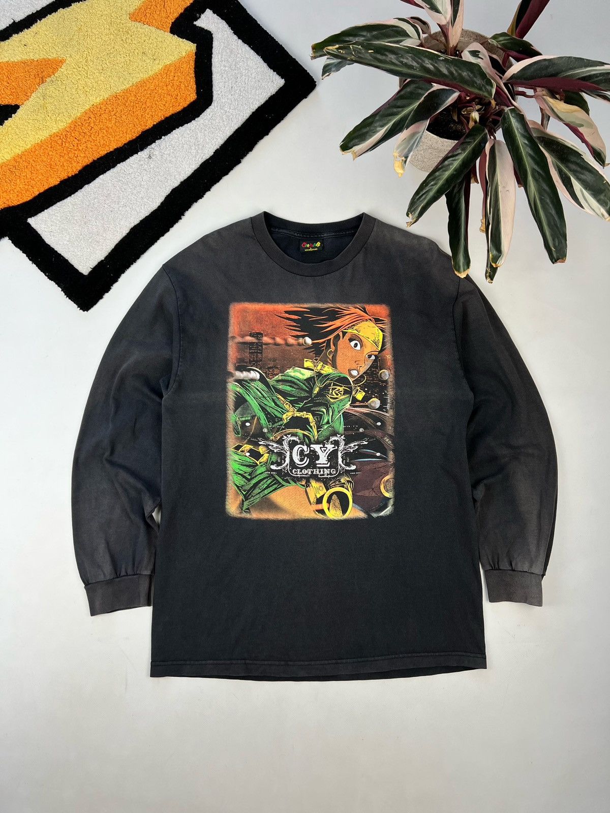 Japanese Brand × Vintage Crazy vintage y2k sleeve long sleeve shirt hoodie rap tee Size US L / EU 52-54 / 3 - 1 Thumbnail