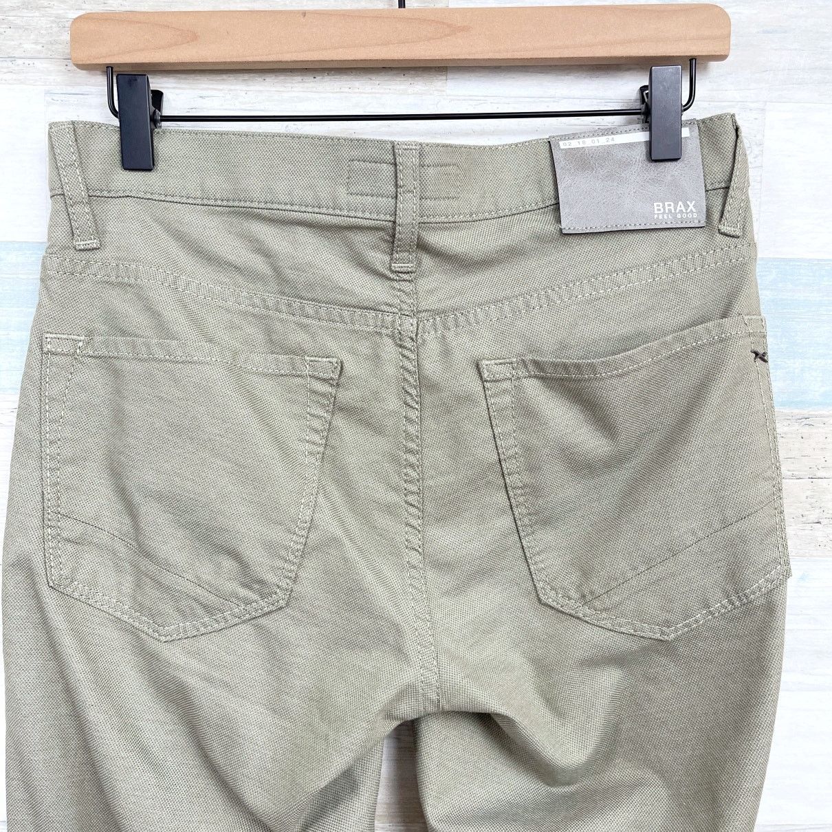 BRAX BRAX Chuck Hi Flex Jeans Green Slim Straight Mens 32x34 Size 32" / US 10 / IT 46 - 5 Thumbnail