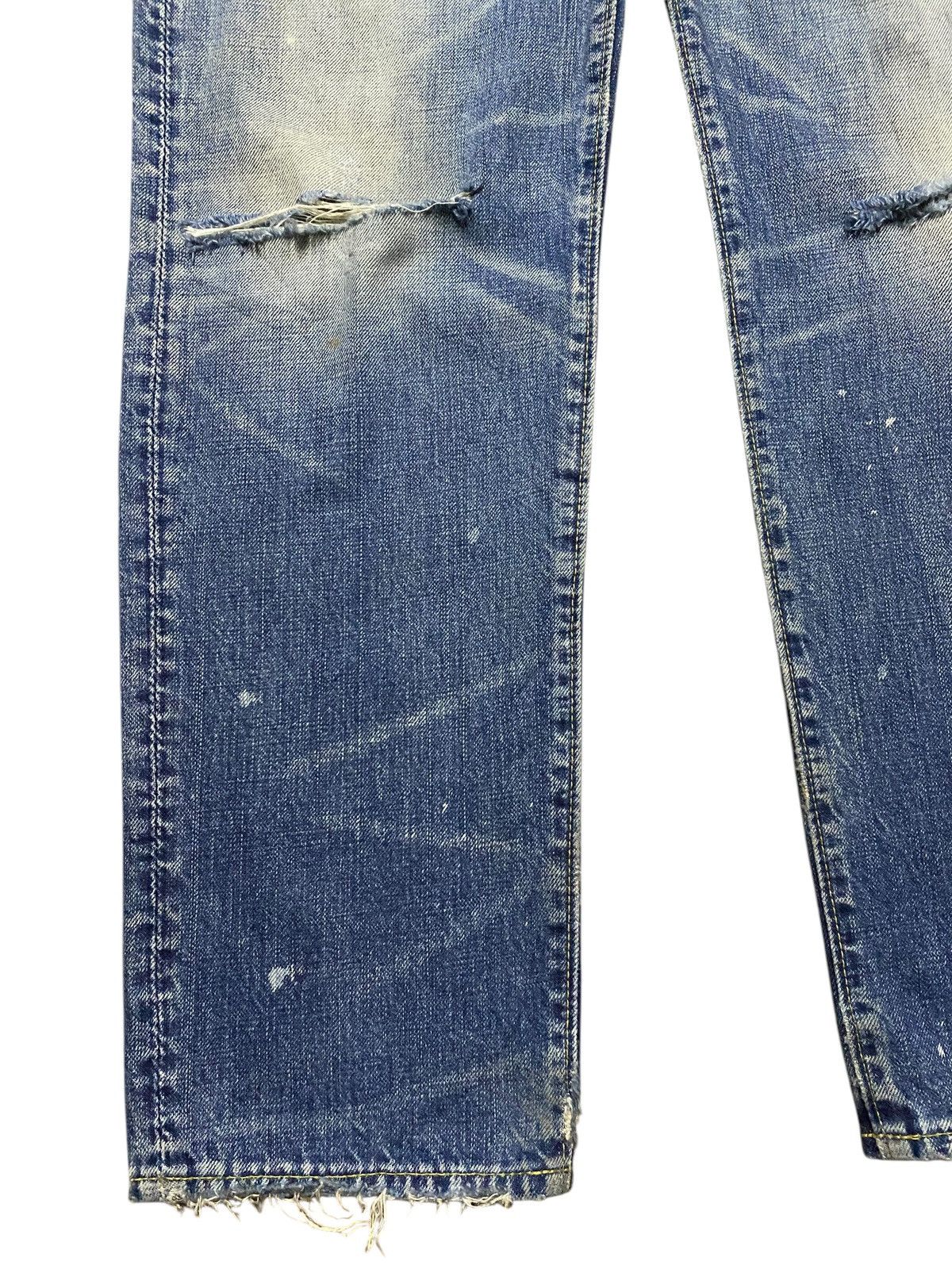 Neighborhood Vintage Japanese Brand Skull Ripped Jeans Size US 33 - 9 Thumbnail