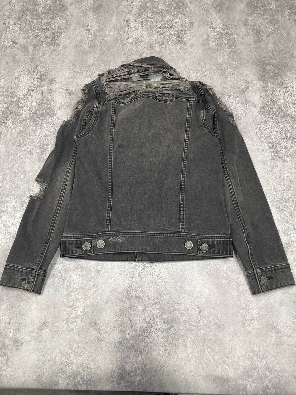 True Religion True Religion Women Distressed Denim Jacket Grey Size S / US 4 / IT 40 - 7 Thumbnail