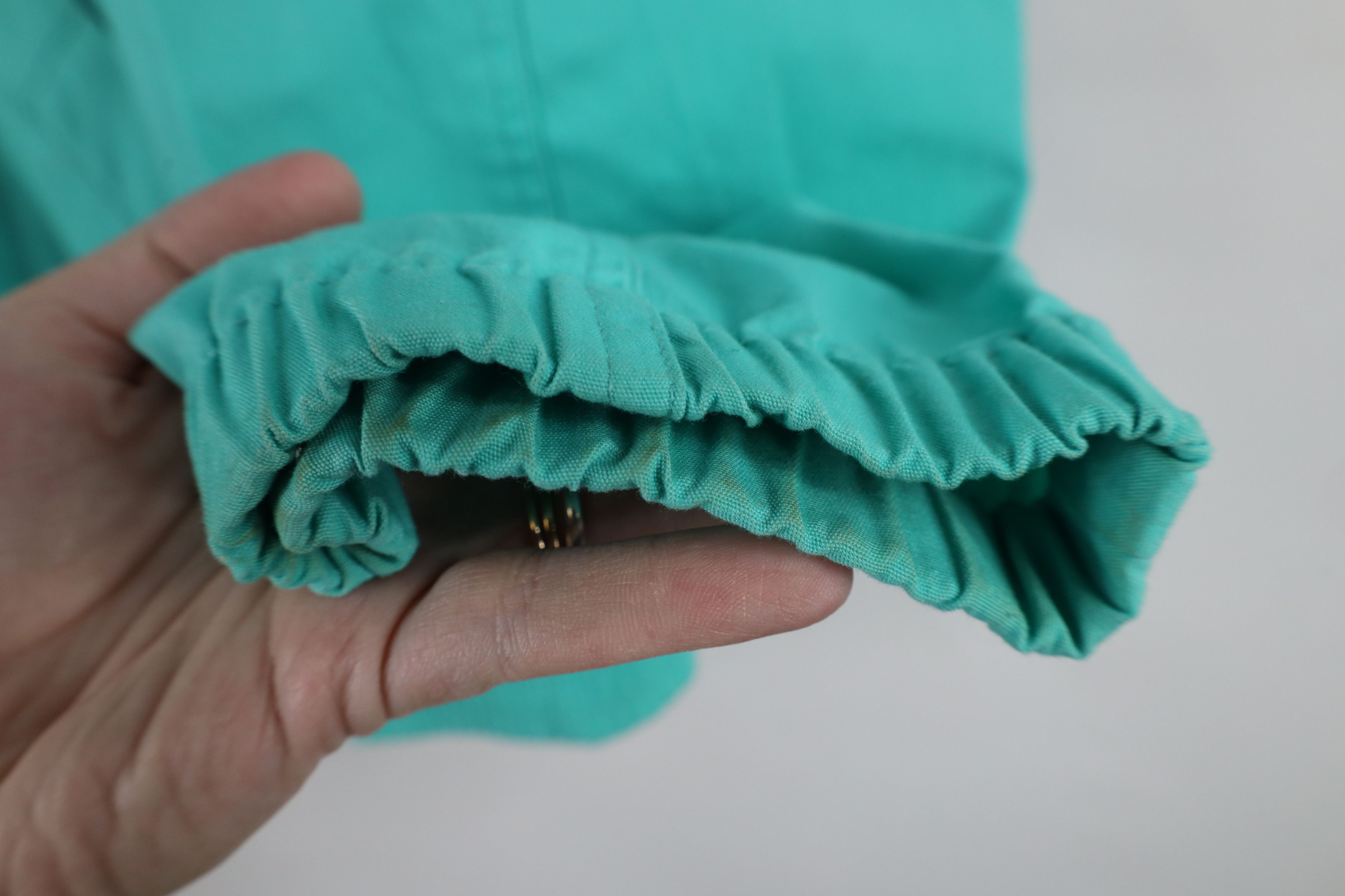 Vintage Vintage 90s Streetwear Blank Full Zip Bomber Jacket Teal Size XL / US 12-14 / IT 48-50 - 8 Thumbnail