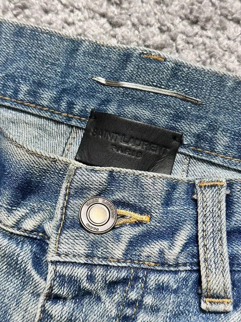 Saint Laurent Paris Saint Laurent D02 Distressed Jeans. Size US 29 - 5 Thumbnail