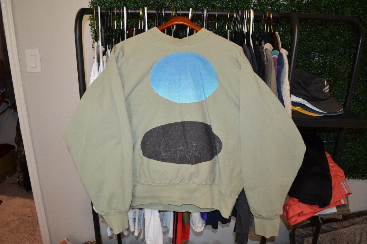 image of Cactus Plant Flea Market x Kanye West Cpfm Jesus Is King Crewneck Size Large in Green, Men's