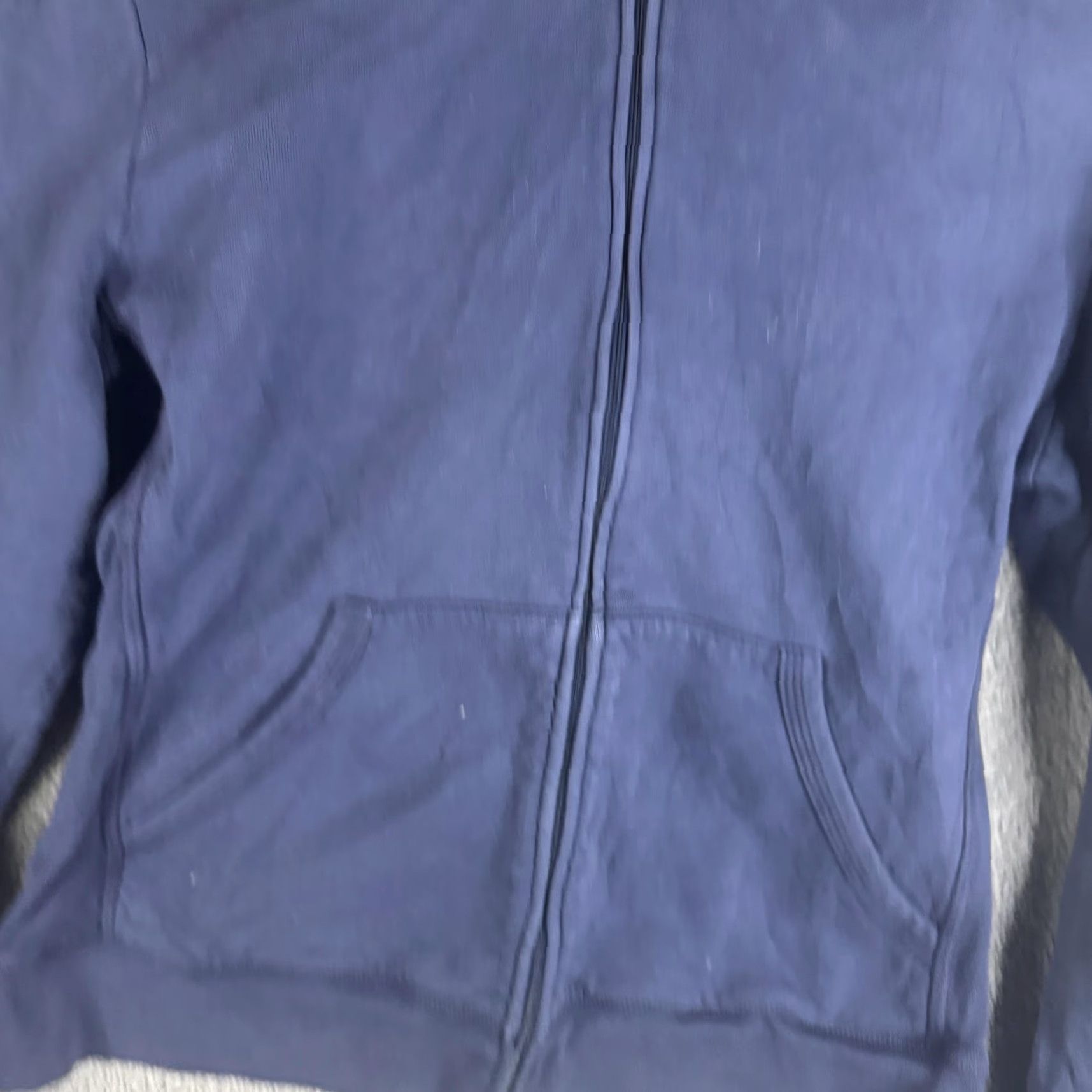 Juicy Couture Juicy Couture Hoodie Womens XL Petite Full Zip Fleece Navy Back Crown Heart Embroidered Logo Pockets Crew Neck Size XL / US 12-14 / IT 48-50 - 4 Thumbnail