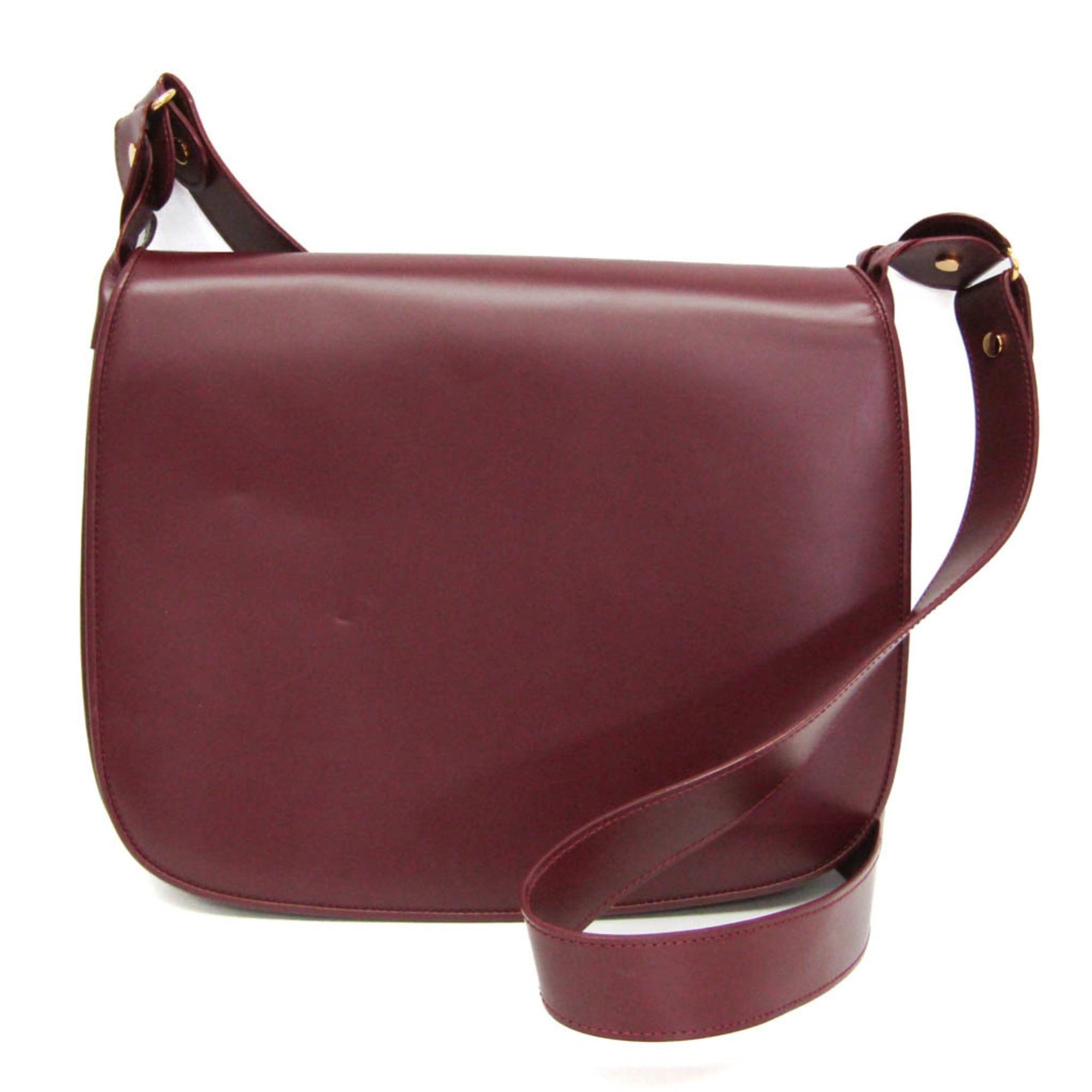 Cartier Cartier Must Women's Leather,Suede Shoulder Bag Bordeaux Size ONE SIZE - 1 Thumbnail