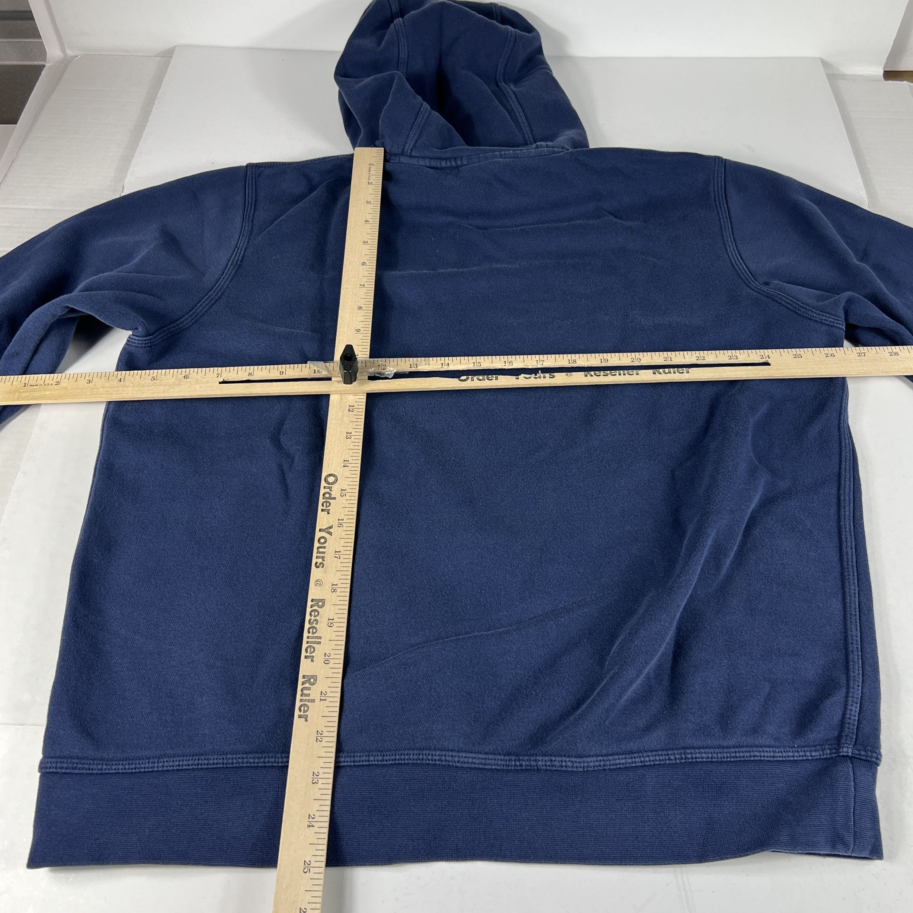 Nike Nike Sweatshirt Blue & White Faded Swoosh Logo Hoodie Size US L / EU 52-54 / 3 - 12 Thumbnail