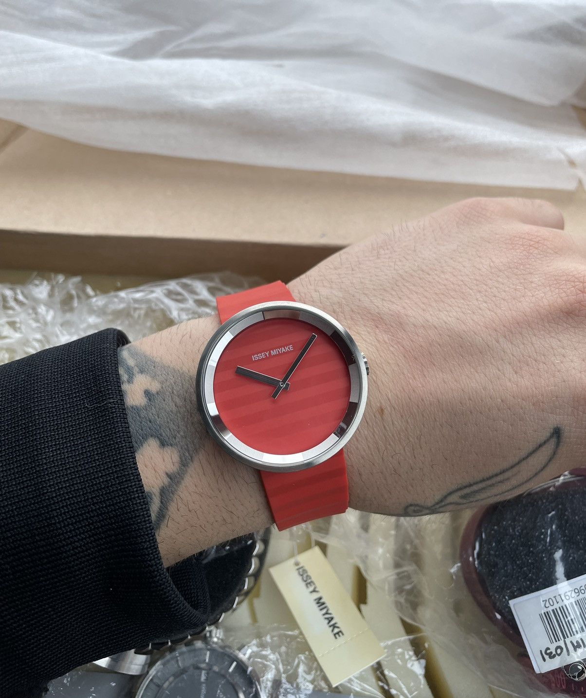 Issey Miyake 1990's Issey Miyake Orange Watch Japanese Rare Designer Hype Size ONE SIZE - 1 Thumbnail