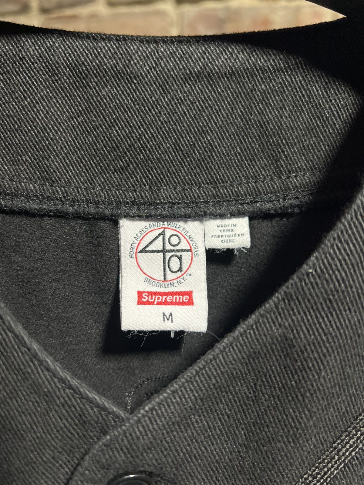 Supreme Supreme 40 Acres Jersey Black Size US M / EU 48-50 / 2 - 3 Thumbnail