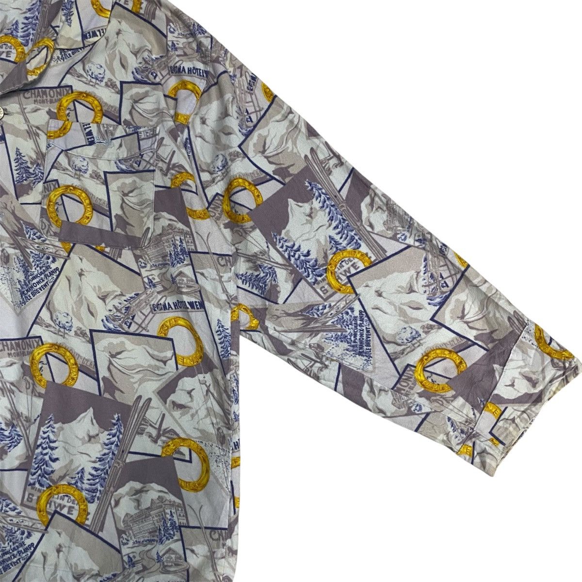Celine Celine Paris Signature Print Shirt Vintage Luxury Size US L / EU 52-54 / 3 - 7 Thumbnail