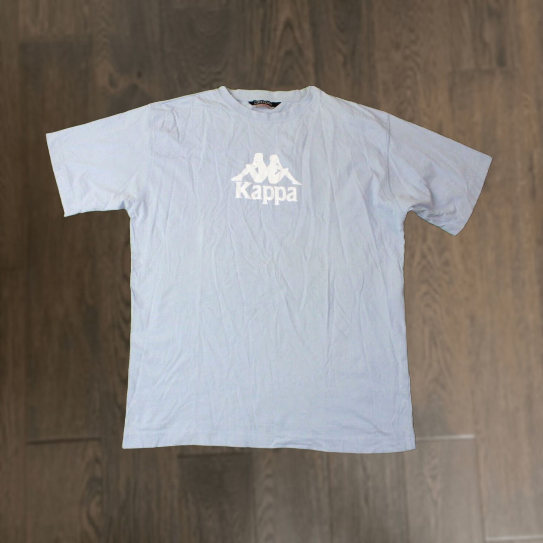 Kappa KAPPA ORIGINAL MEN T-SHIRT SHIRT Short Sleeve Jersey Logo Crew Neck Cotton Blue Large LtdL Mens Size US L / EU 52-54 / 3 - 1 Thumbnail
