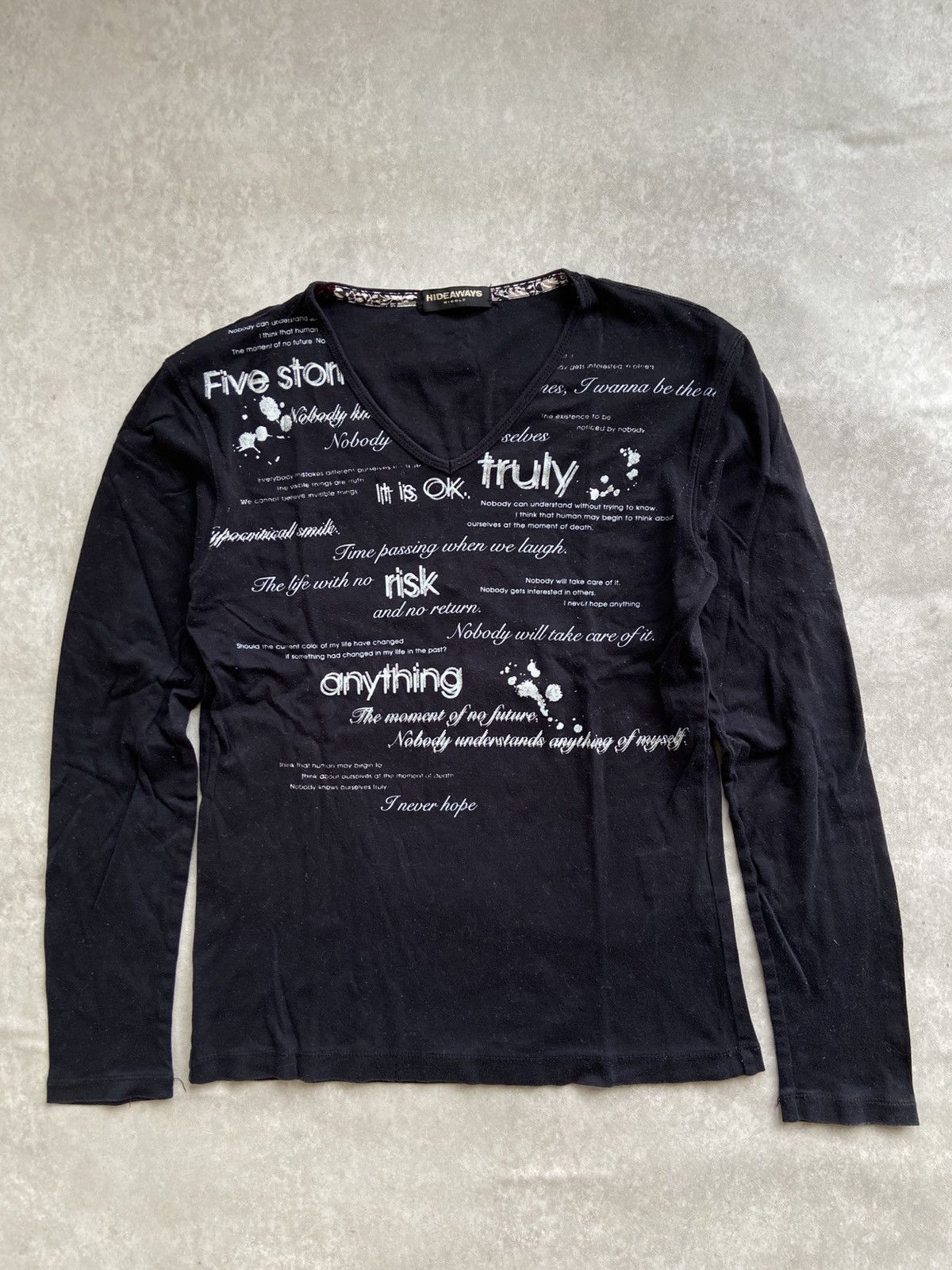 HIDEAWAYS × If Six Was Nine × Japanese Brand Hideaways Japan Longsleeve Poem Art Size US M / EU 48-50 / 2 - 1 Thumbnail