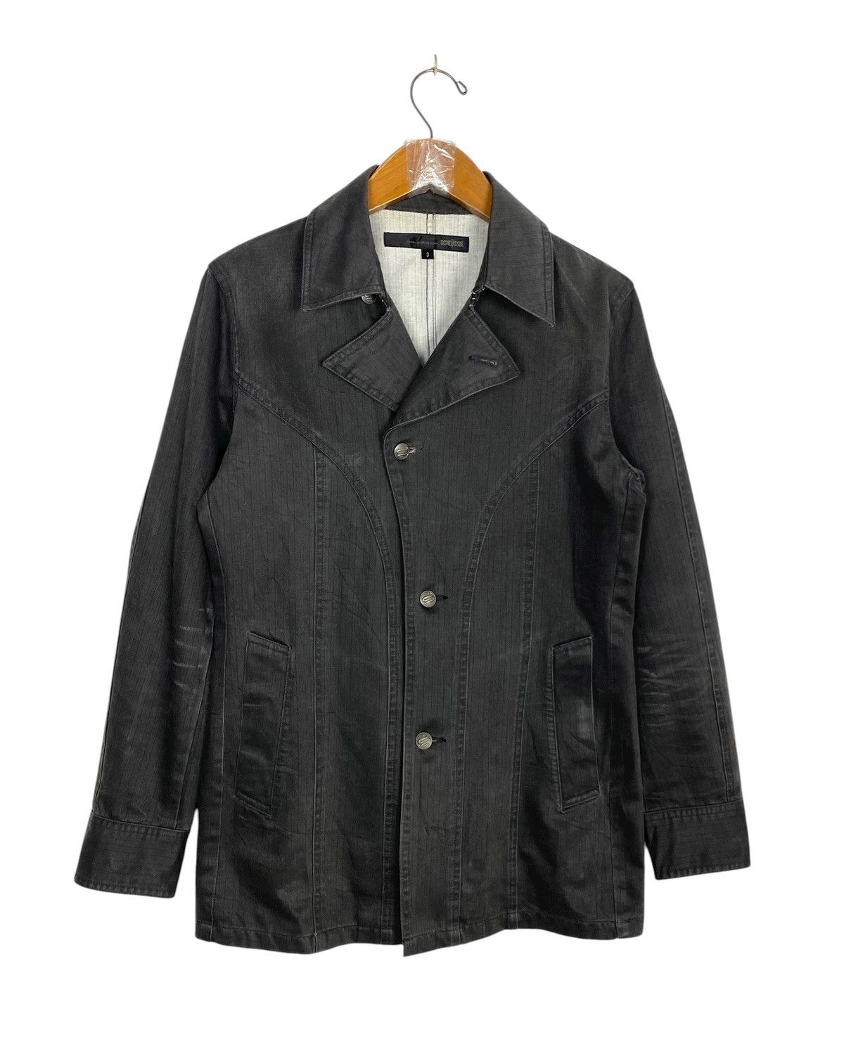 Schlussel Rare‼️ SCHUSSEL Denim Casual Jacket Double Collar Size US M / EU 48-50 / 2 - 1 Thumbnail