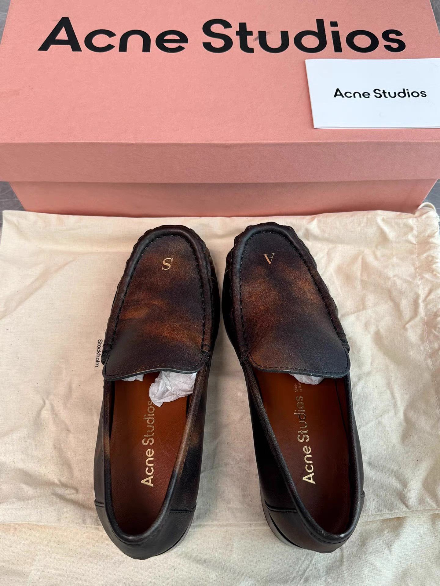 Acne Studios Acne Studios Ruched Leather Loafers K6 Size US 5 / IT 35 - 8 Thumbnail