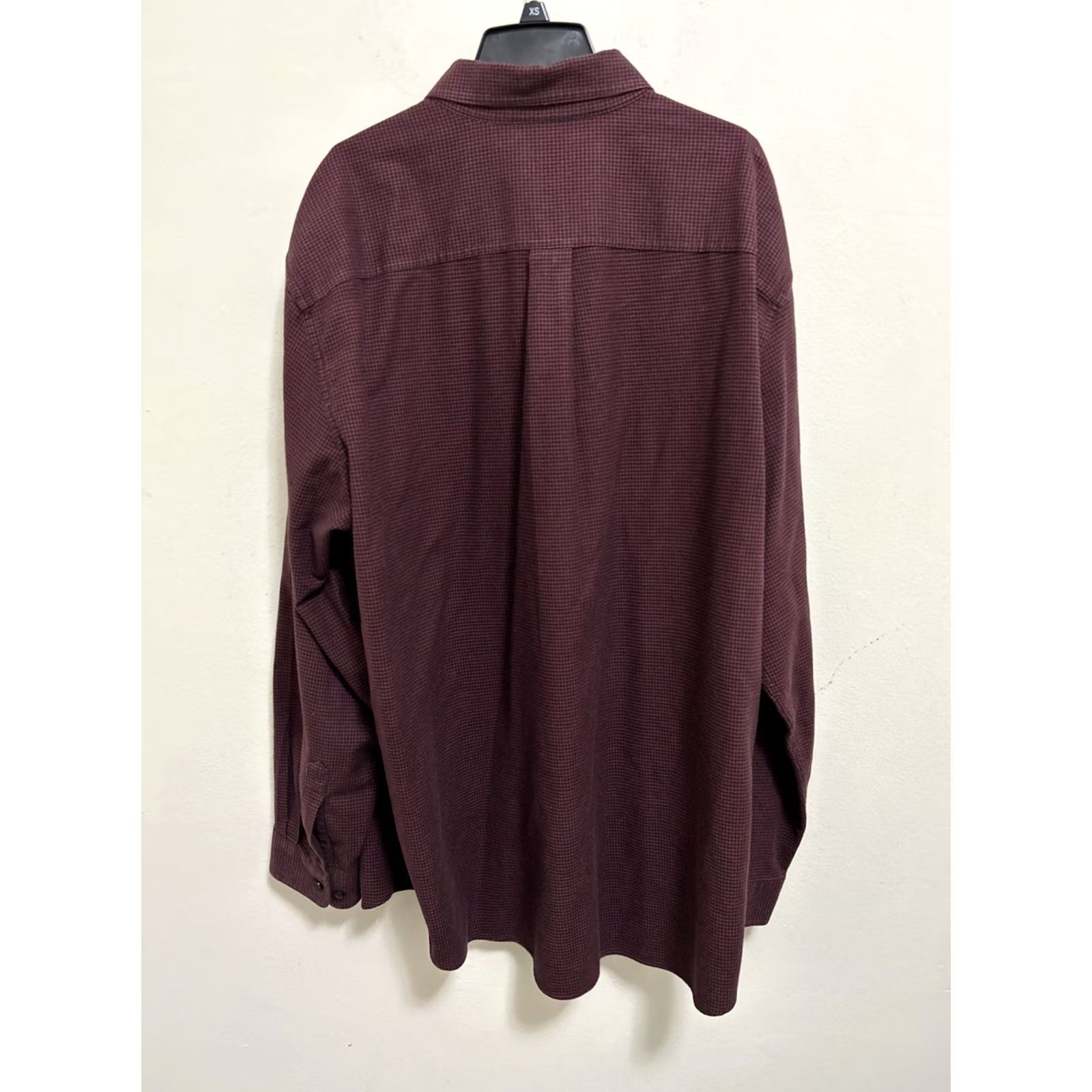 Vintage LL Bean Men's Wicked Good Flannel Shirt 2XL Red Burgundy Houndstooth Button-Down Collar Long Sleeve Pocketed Outdoor Classic Visible: LL Bean 298276 Size US XXL / EU 58 / 5 - 7 Thumbnail