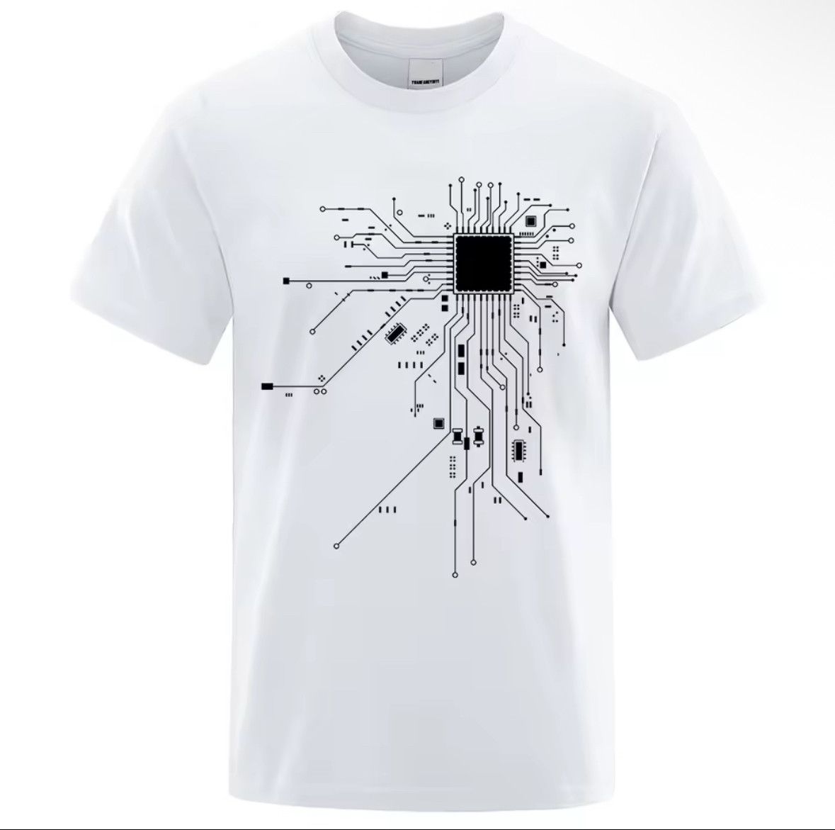 Other Streetwear Y2K Creative CPU Circuit Short Sleeve T-Shirt Size US S / EU 44-46 / 1 - 1 Thumbnail
