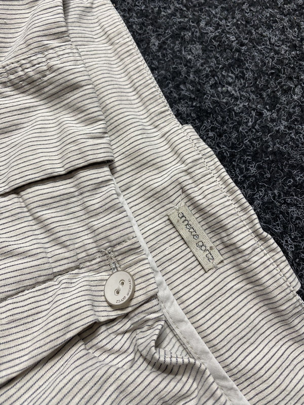 Annette Gortz × Rundholz Gothic Annette Gortz Baggy Relaxed Womens Striped Pants Rare Size 33" - 4 Thumbnail