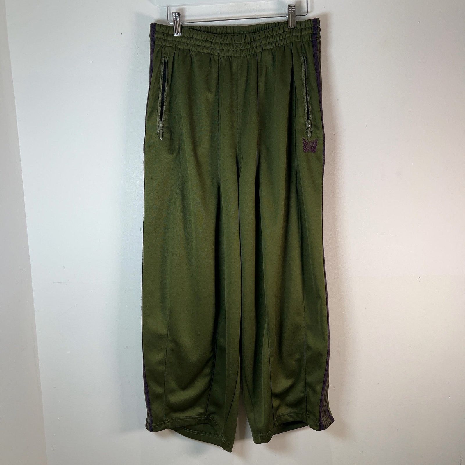 Needles Needles H.D Green/Purple Track Pants Size US 36 / EU 52 - 1 Thumbnail