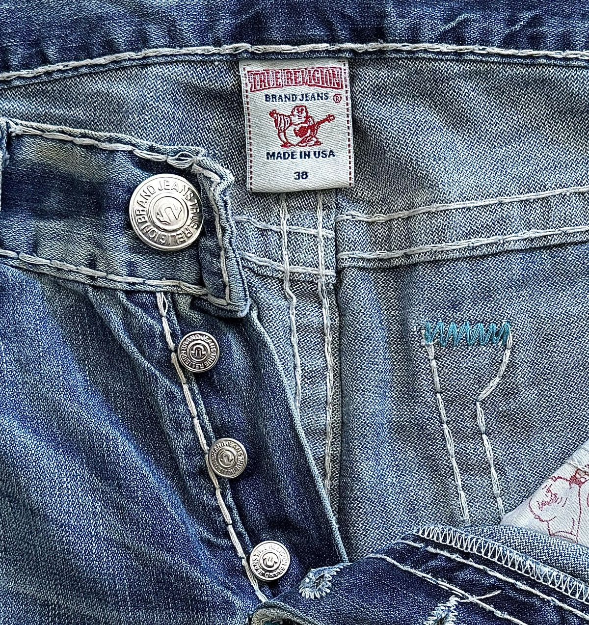 True Religion True Religion Geno Super T Jeans Size US 34 / EU 50 - 2 Thumbnail