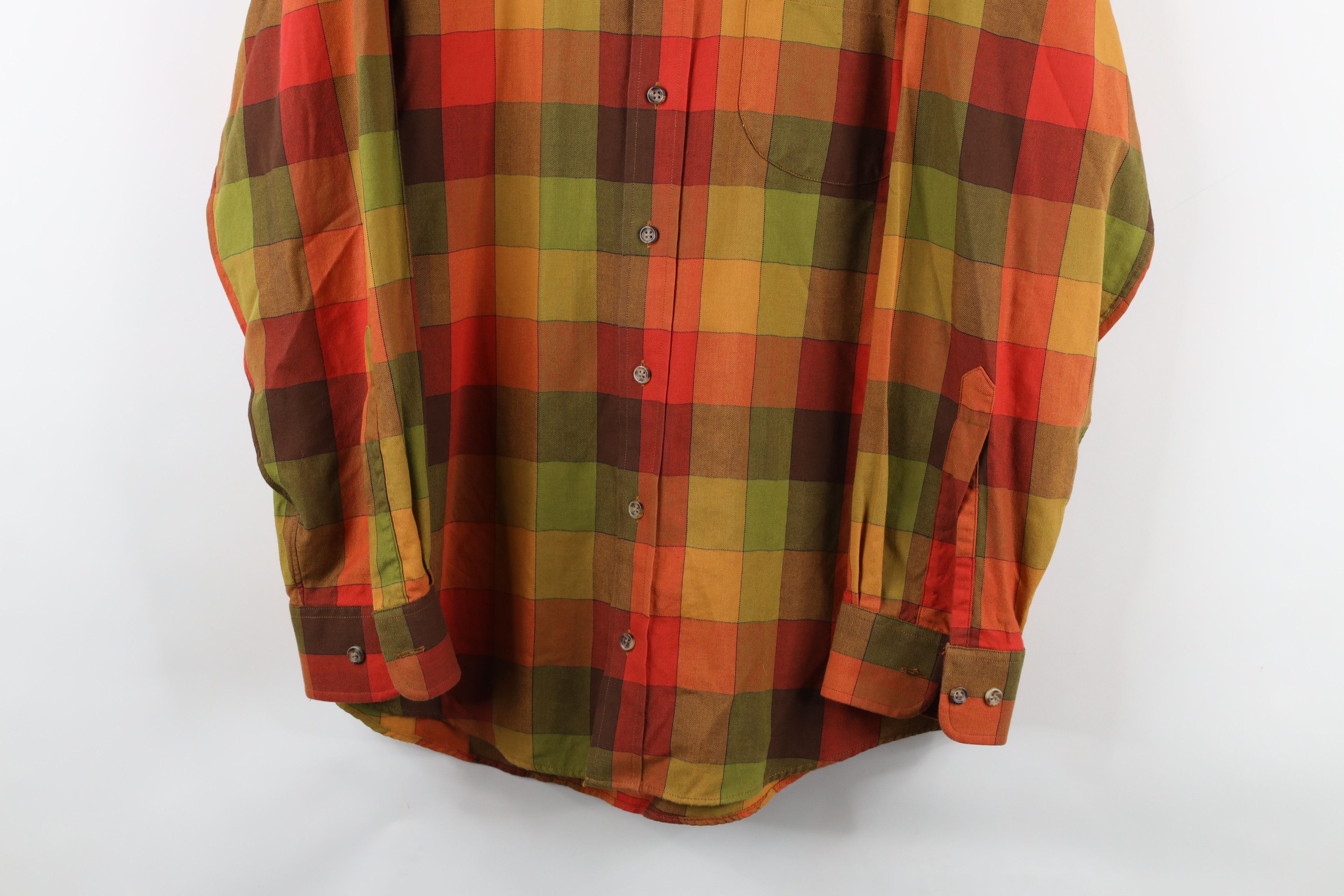 Orvis × Vintage Vintage Orvis Rainbow Madras Plaid Button Down Shirt Size US L / EU 52-54 / 3 - 3 Thumbnail
