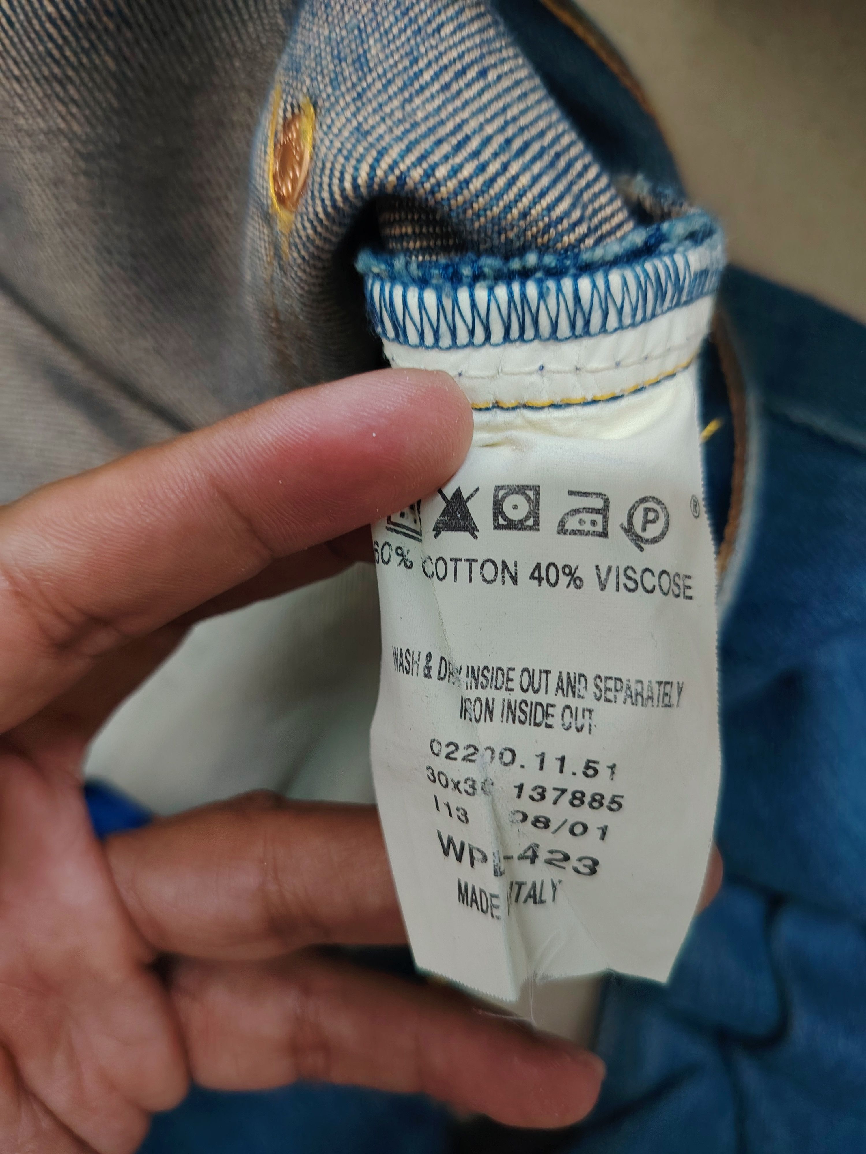 Made in Italy Vintage Levis RED Twisted Denim