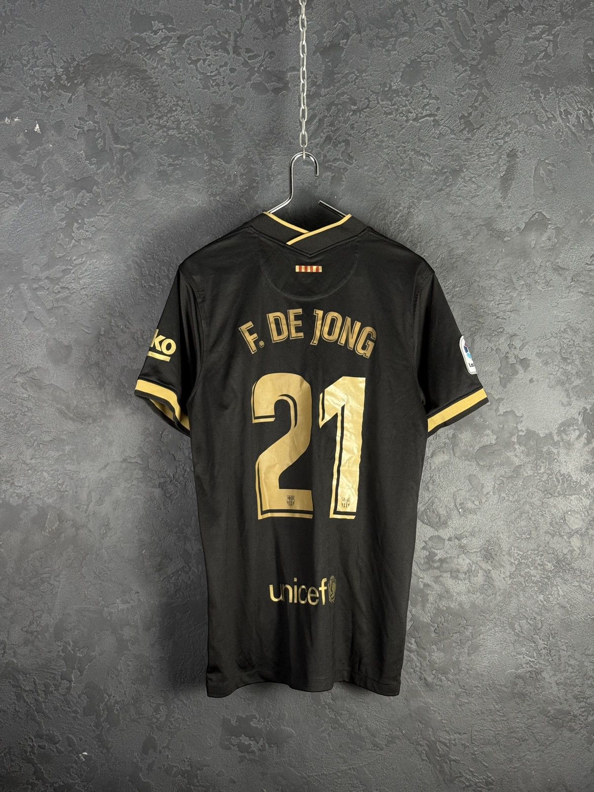 Nike Nike Frenkie de Jong Black Barcelona 2020/21 Away Jersey Size US XL / EU 56 / 4 - 2 Thumbnail