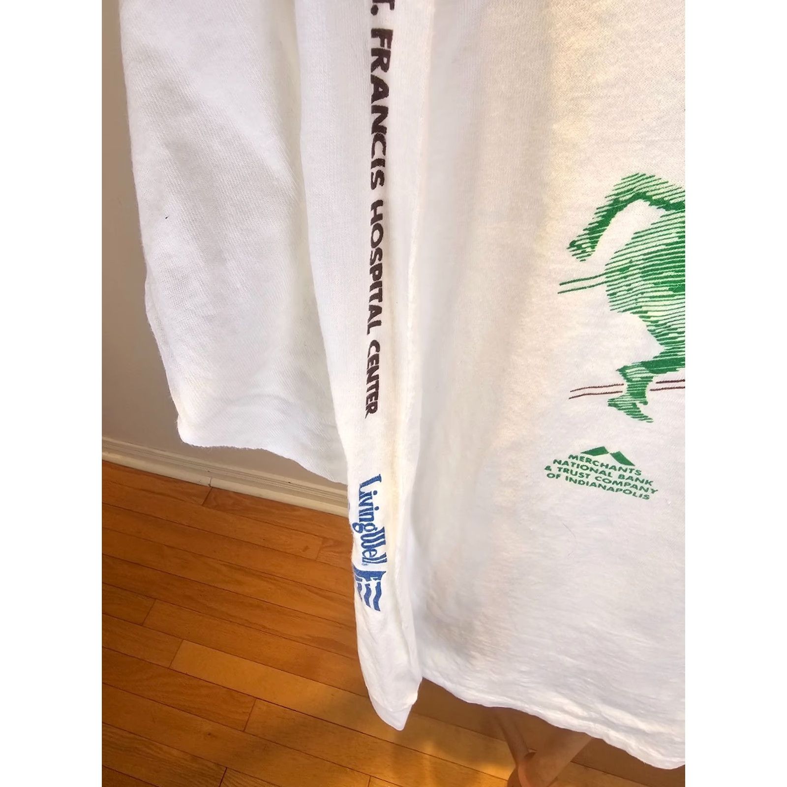 Logo 7 VINTAGE Logo 7 87' 500 MINI MARATHON FESTIVAL SINGLE STITCH WHITE LONG SLEEVE T-SHIRT XL Men Shirt Size US XL / EU 56 / 4 - 7 Thumbnail