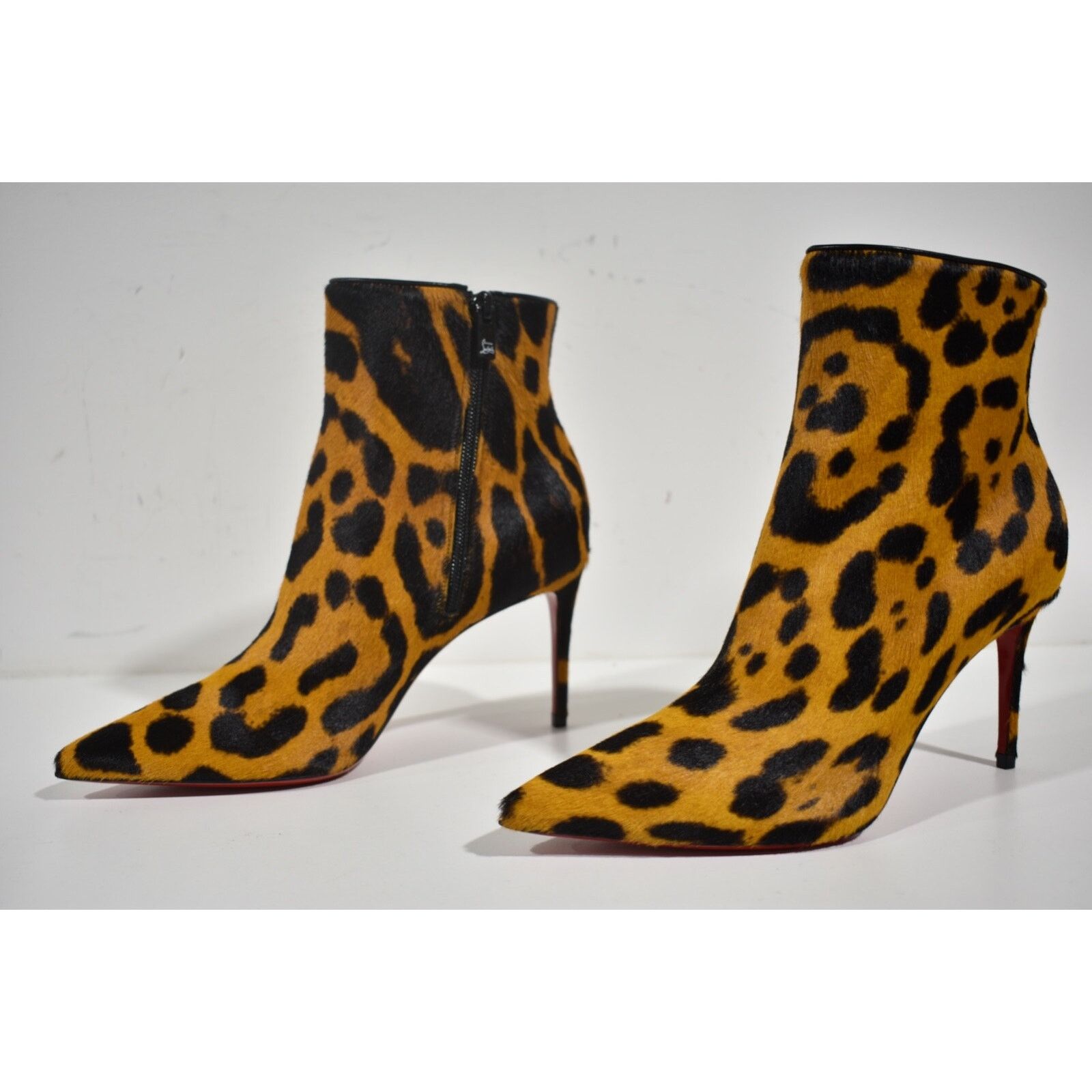Christian Louboutin So Kate Booty 85 Black Spicy Leopard Ankle Heel Bootie 37.5 Size US 7.5 / IT 37.5 - 10 Thumbnail