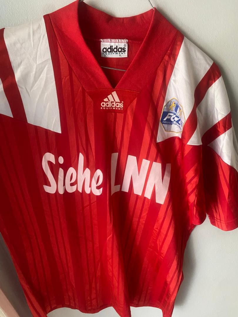 Adidas Vintage 90s Adidas FC Luzern issue player home 94/95 hype Size US L / EU 52-54 / 3 - 3 Thumbnail