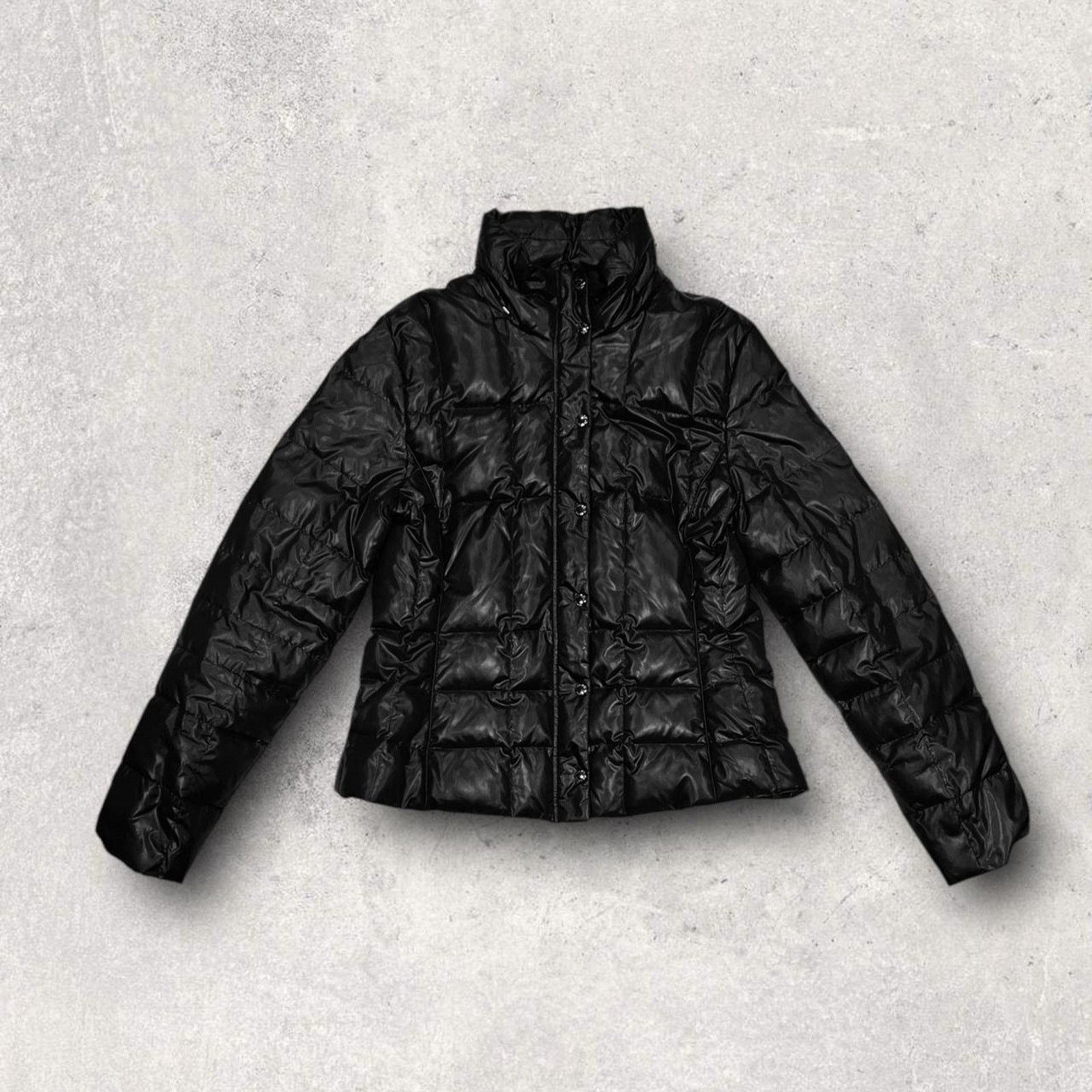 Other Marc New York Quilted Black Button-Up Puffer Jacket Size S / US 4 / IT 40 - 1 Thumbnail
