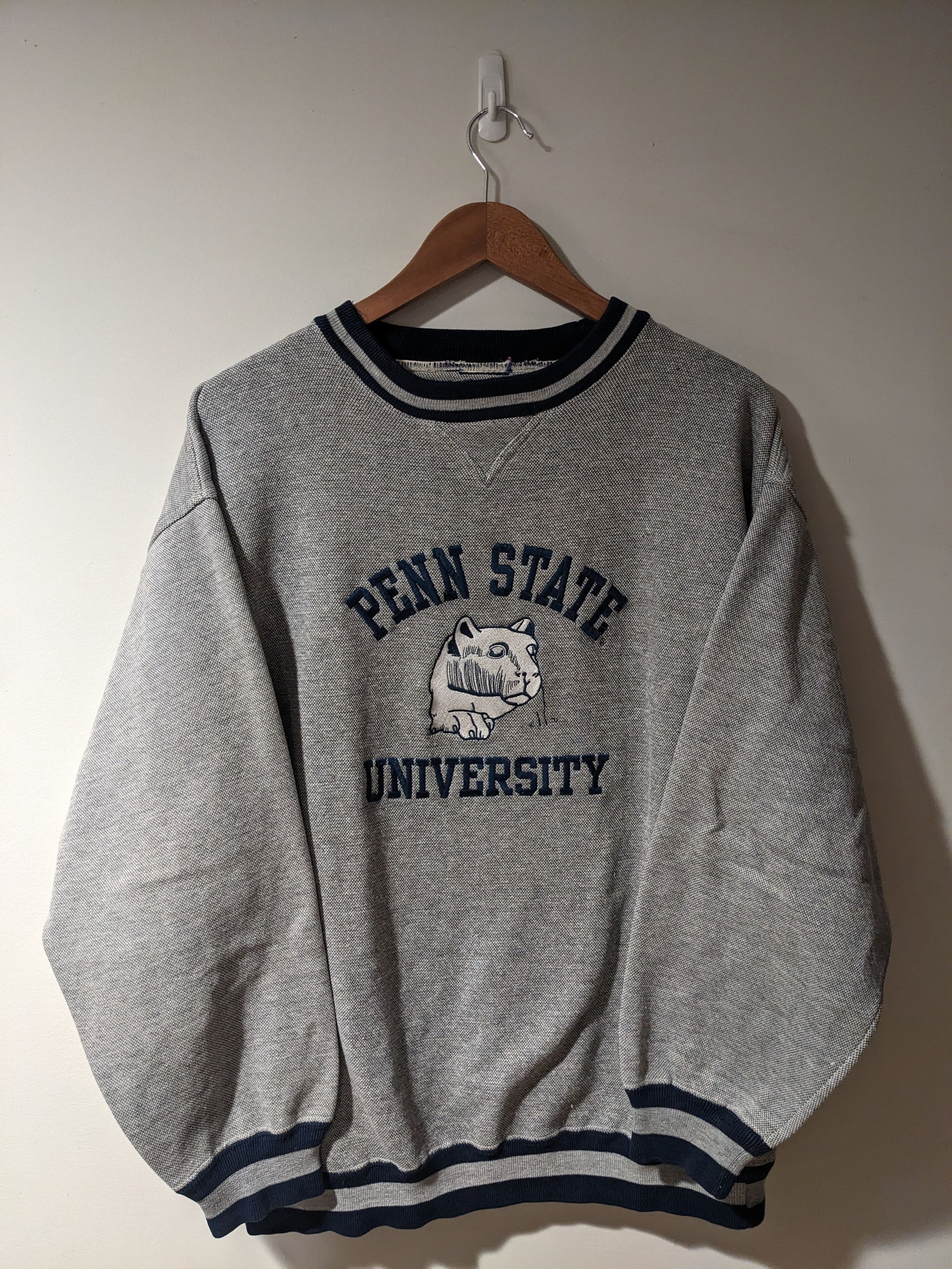 Vintage Vintage 90s Penn State Nittany Lion Lee Sport Sweatshirt Size US M / EU 48-50 / 2 - 1 Thumbnail