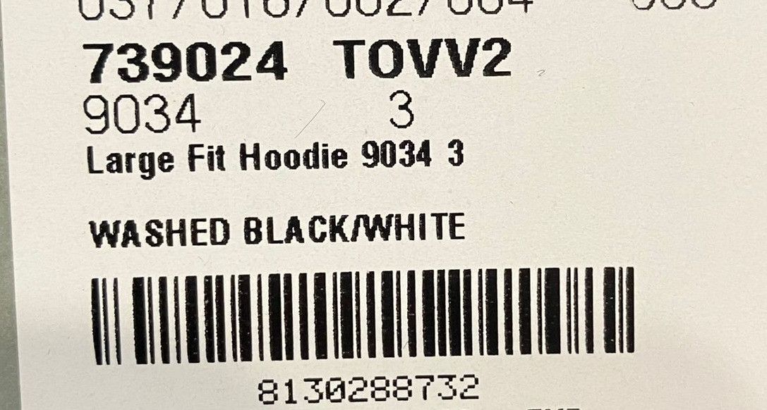 Balenciaga o1la1rc1a0824 Outline Hoodie Oversized in Black/White Size US L / EU 52-54 / 3 - 6 Thumbnail