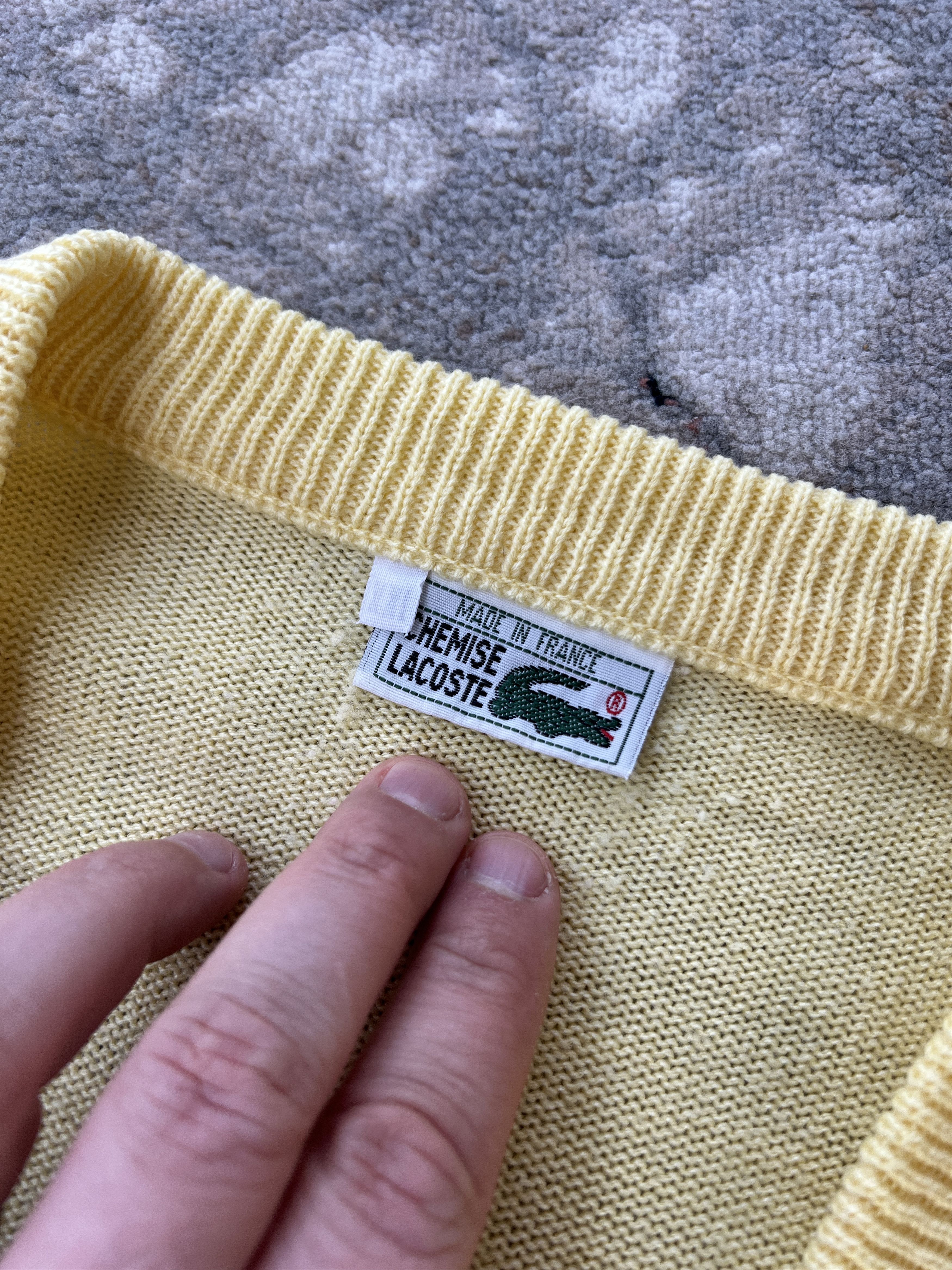 Lacoste Vintage Lacoste Cotton Sweater Size US XXL / EU 58 / 5 - 3 Thumbnail