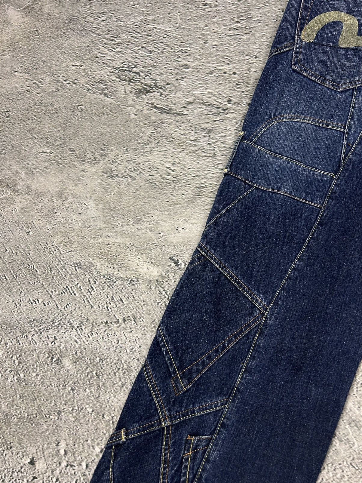 Evisu Evisu EU ED jeans vintage denim pants patchwork navy Y2K Size US 30 / EU 46 - 4 Thumbnail