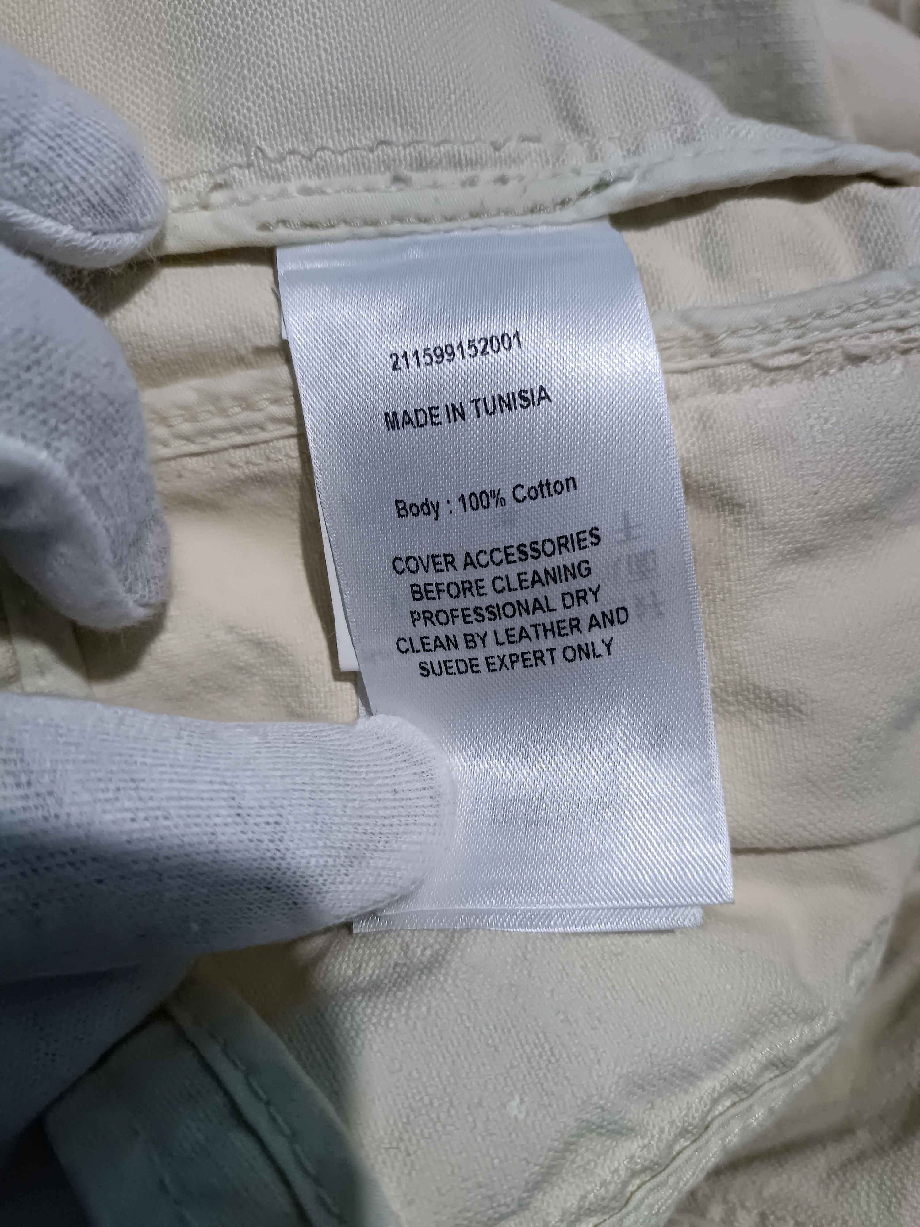 Polo Ralph Lauren Polo Ralph Lauren Crop Biker Jacket Waxed Cotton Mix Leather Size S / US 4 / IT 40 - 6 Thumbnail