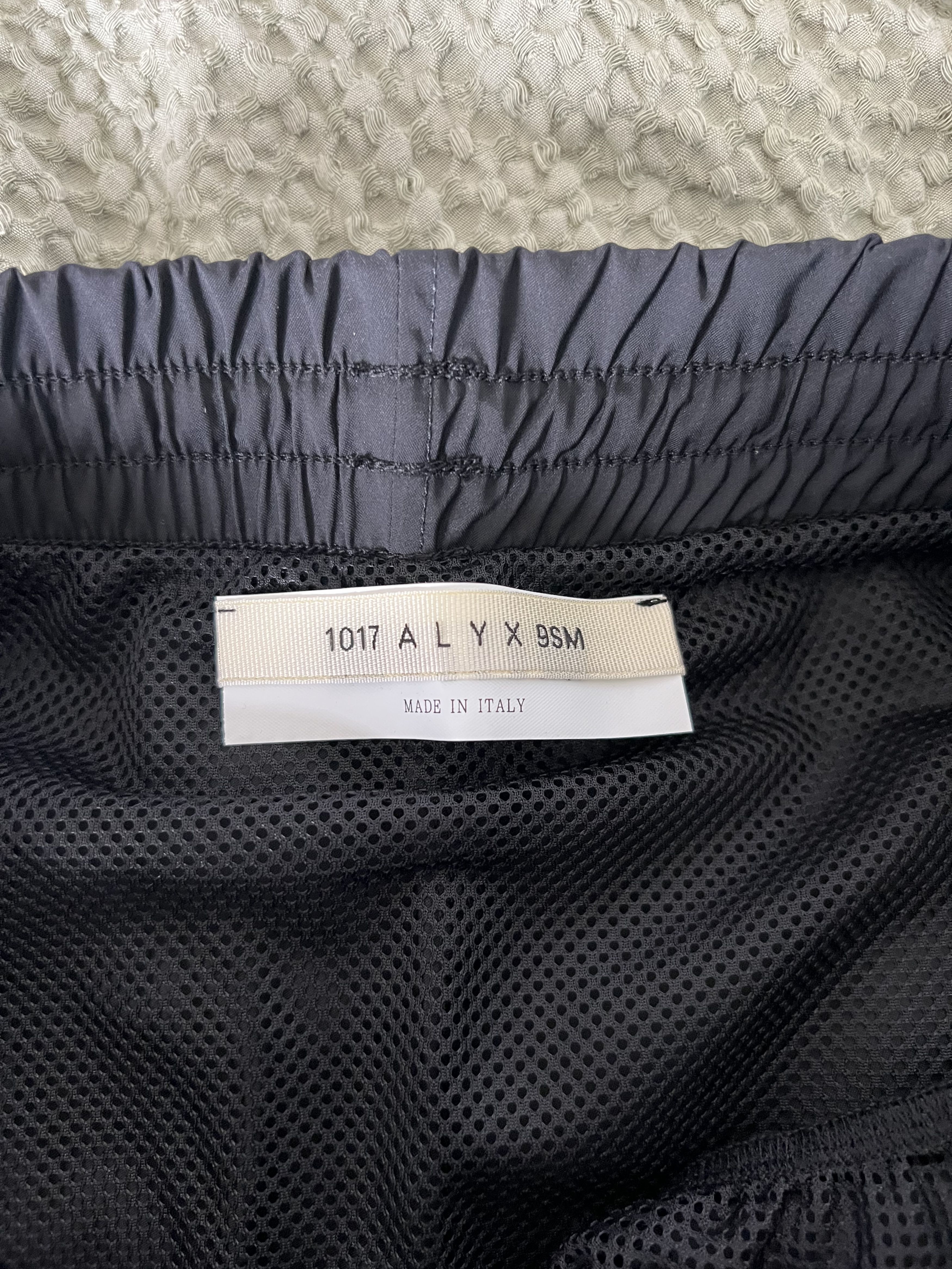 1017 Alyx 9SM Logo Embroidered Swim Shorts in Black