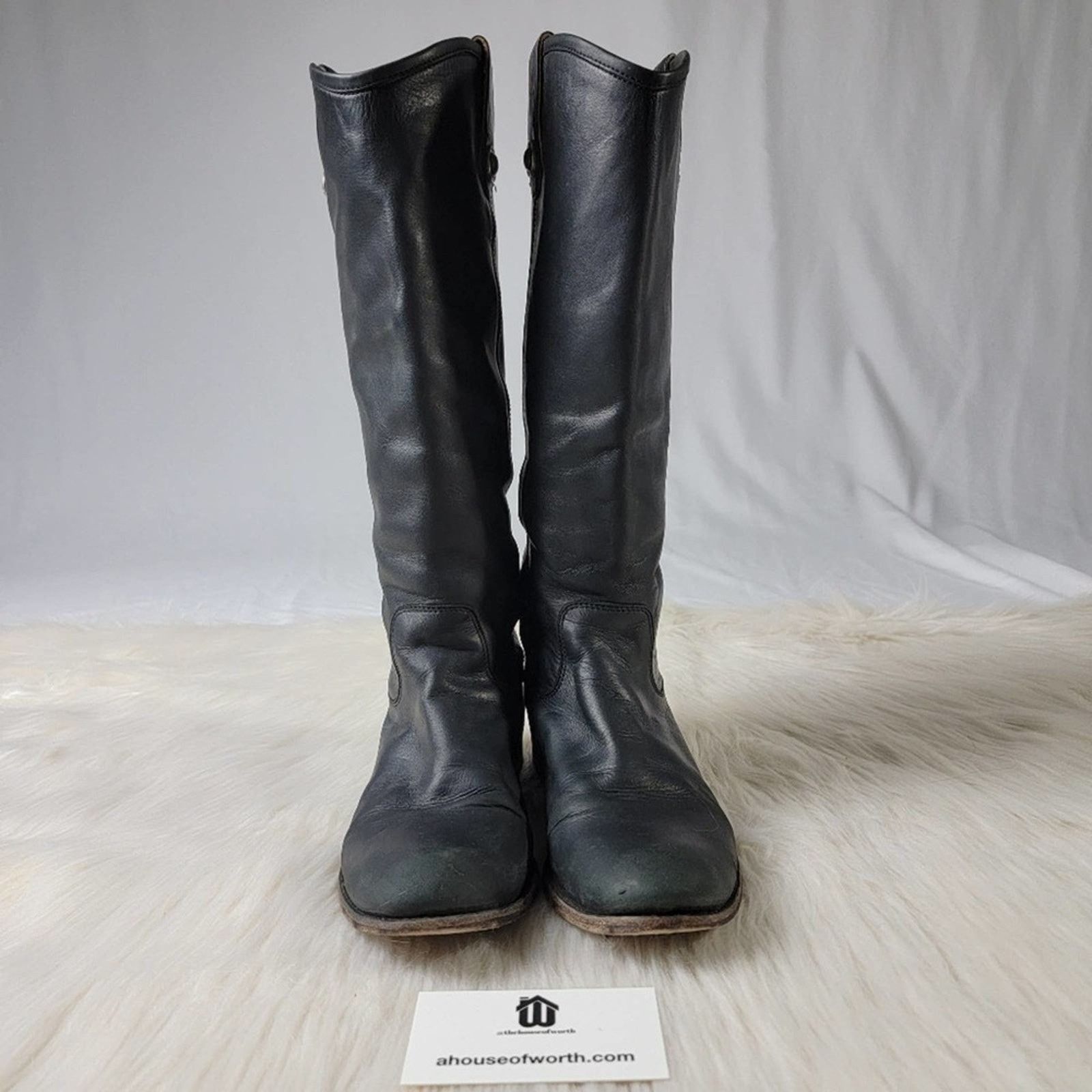 Frye Frye Melissa Knee High Leather Boots in Black - 7 Size US 7 / IT 37 - 6 Thumbnail