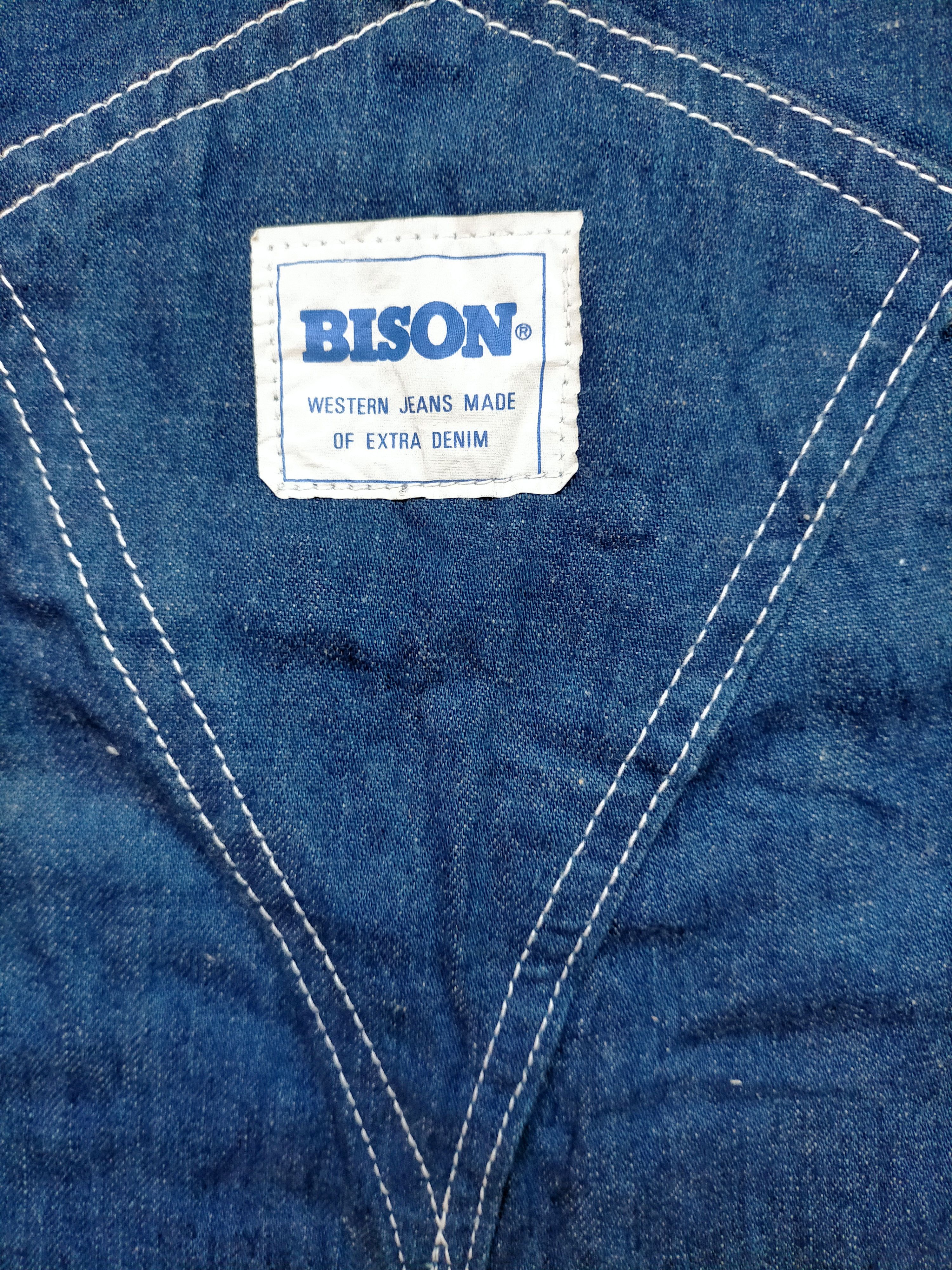 Vintage Vintage 80s Overalls Bison Carpenter Worker Jeans Size US 34 / EU 50 - 13 Thumbnail