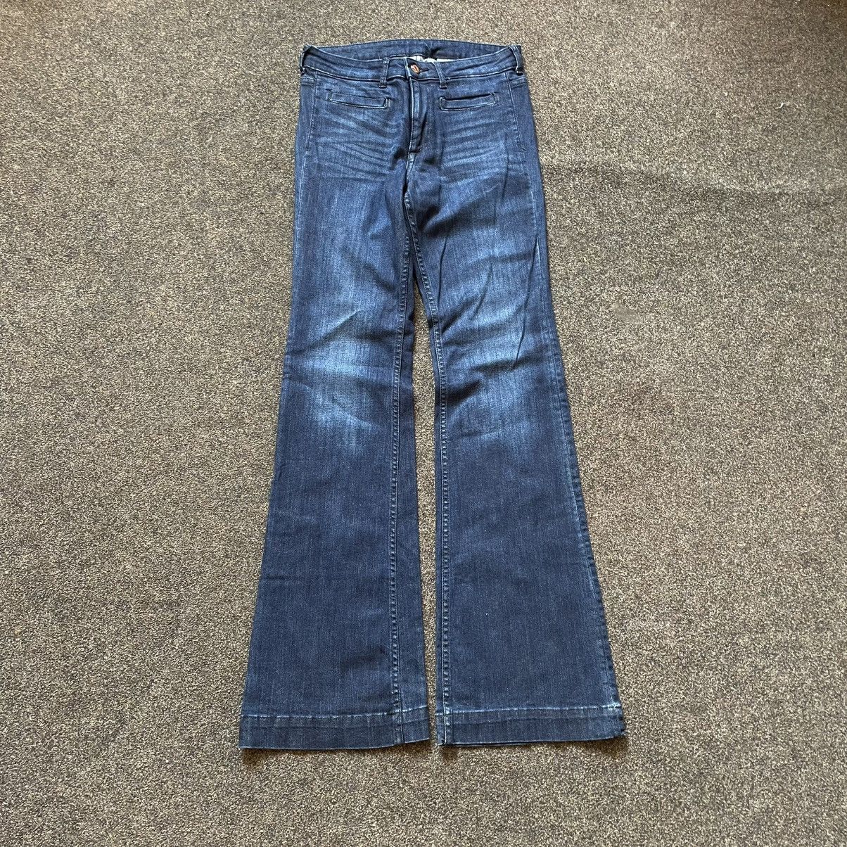 Vintage Vintage Y2K Flared Bootcut Jeans Sun Faded Skate Tapered Size 32" / US 10 / IT 46 - 1 Thumbnail