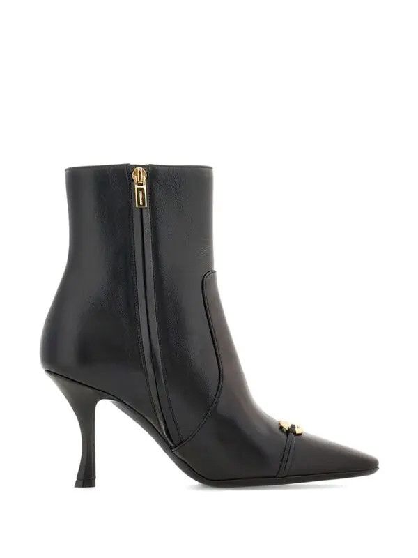 Salvatore Ferragamo o1y0326 Ankle Boots in Black Size US 10.5 / IT 40.5 - 2 Thumbnail