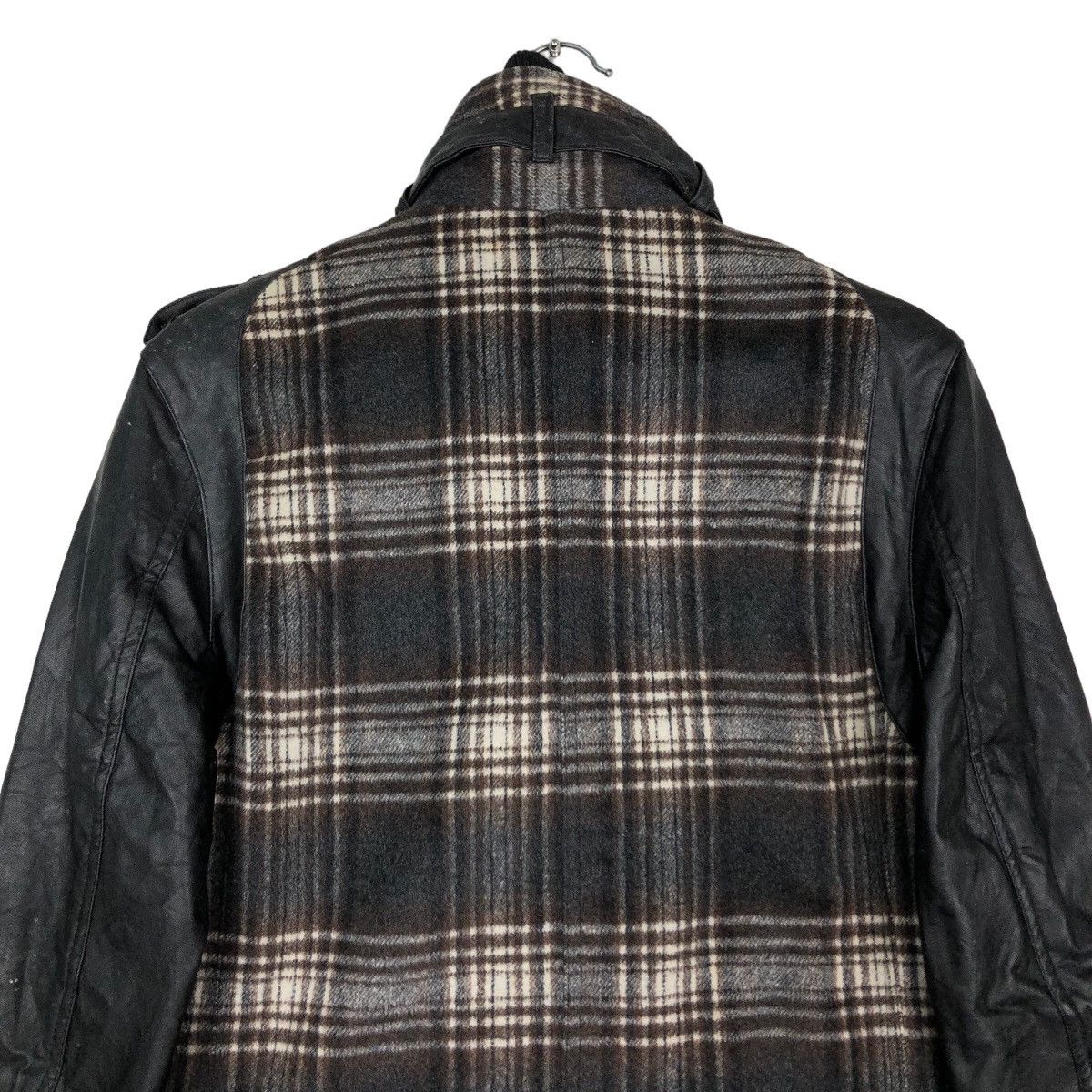 Japanese Brand 🔥Vintage Biker Jacket Leather Handling BreathMint Tartan Size US M / EU 48-50 / 2 - 9 Thumbnail