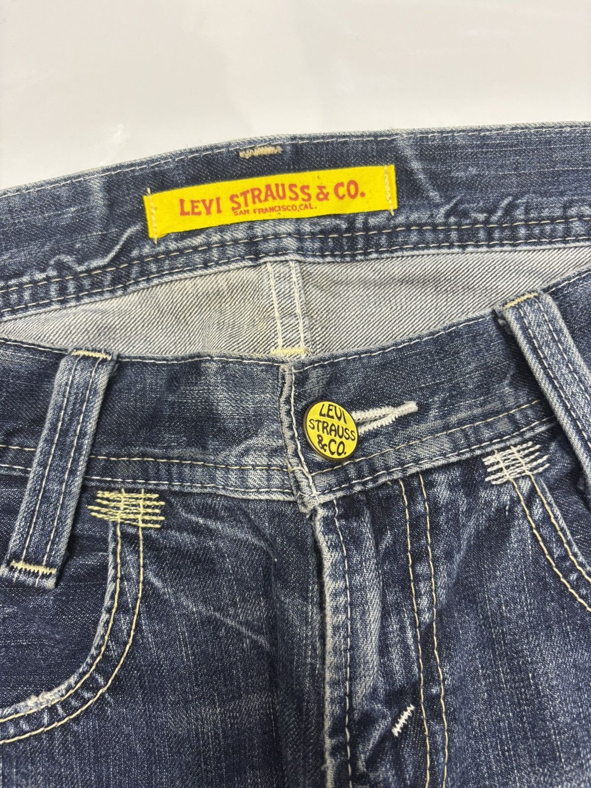 If Six Was Nine × JNCO × Levi's 🔥Levis Strauss & Co Nice Faded Denim Jeans Size US 30 / EU 46 - 9 Thumbnail