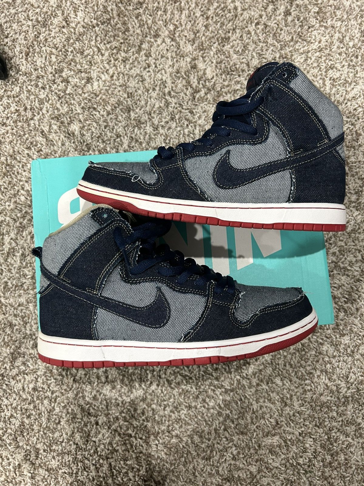 Nike Nike SB Dunk High x Reese Forbes “Denim” Size US 10.5 / EU 43-44 - 2 Thumbnail