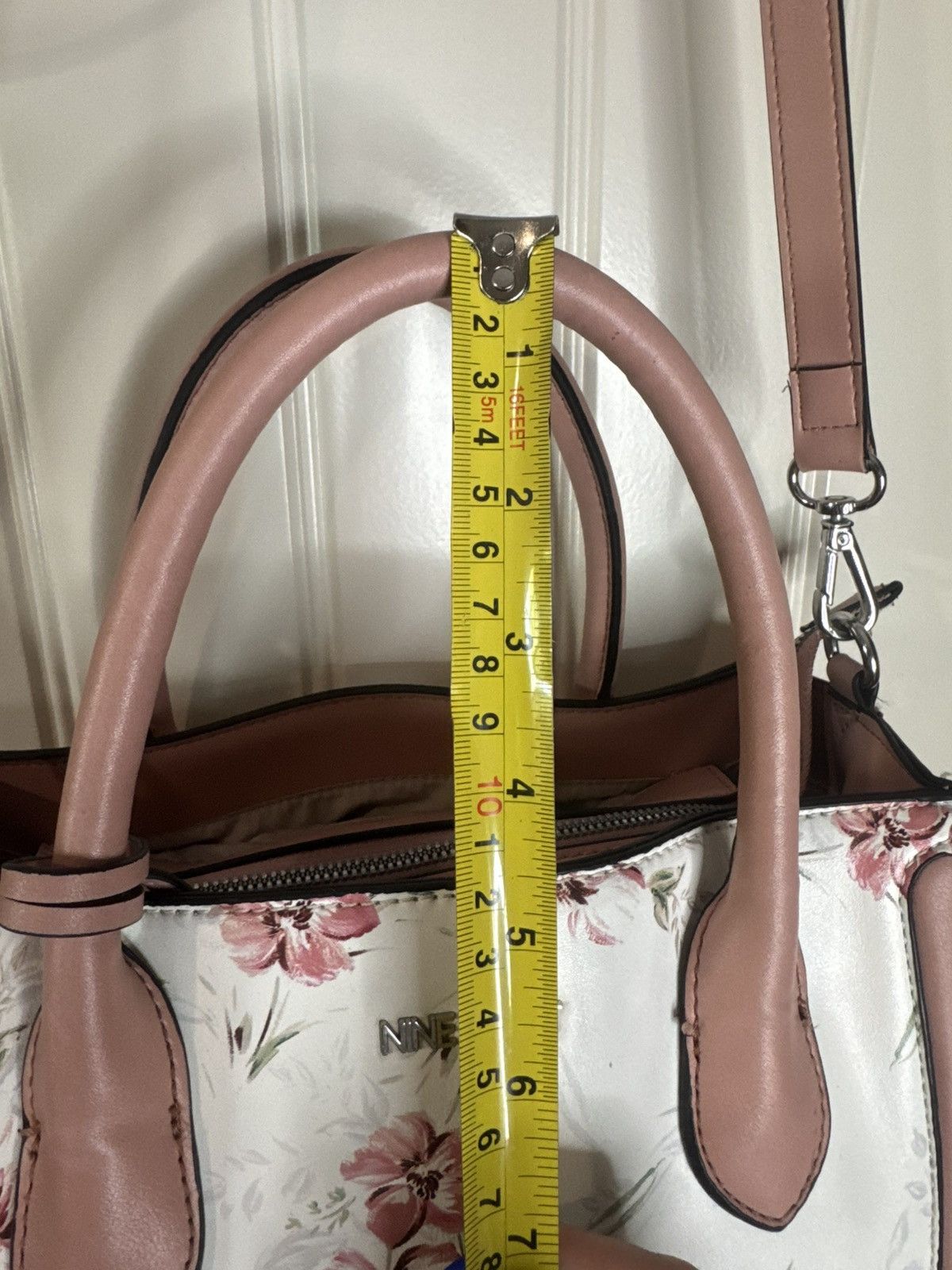 Nine West NINE WEST🌸 Pink & White Floral Crossbody and Handle Bag Size ONE SIZE - 13 Thumbnail