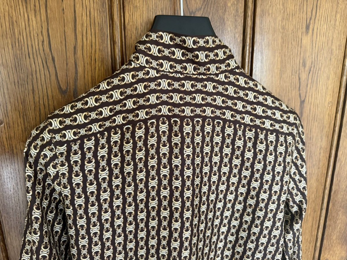 Celine FW24 $1.8k Celine Triomphe silk bow tie shirt Hedi Slimane Size US S / EU 44-46 / 1 - 17 Thumbnail