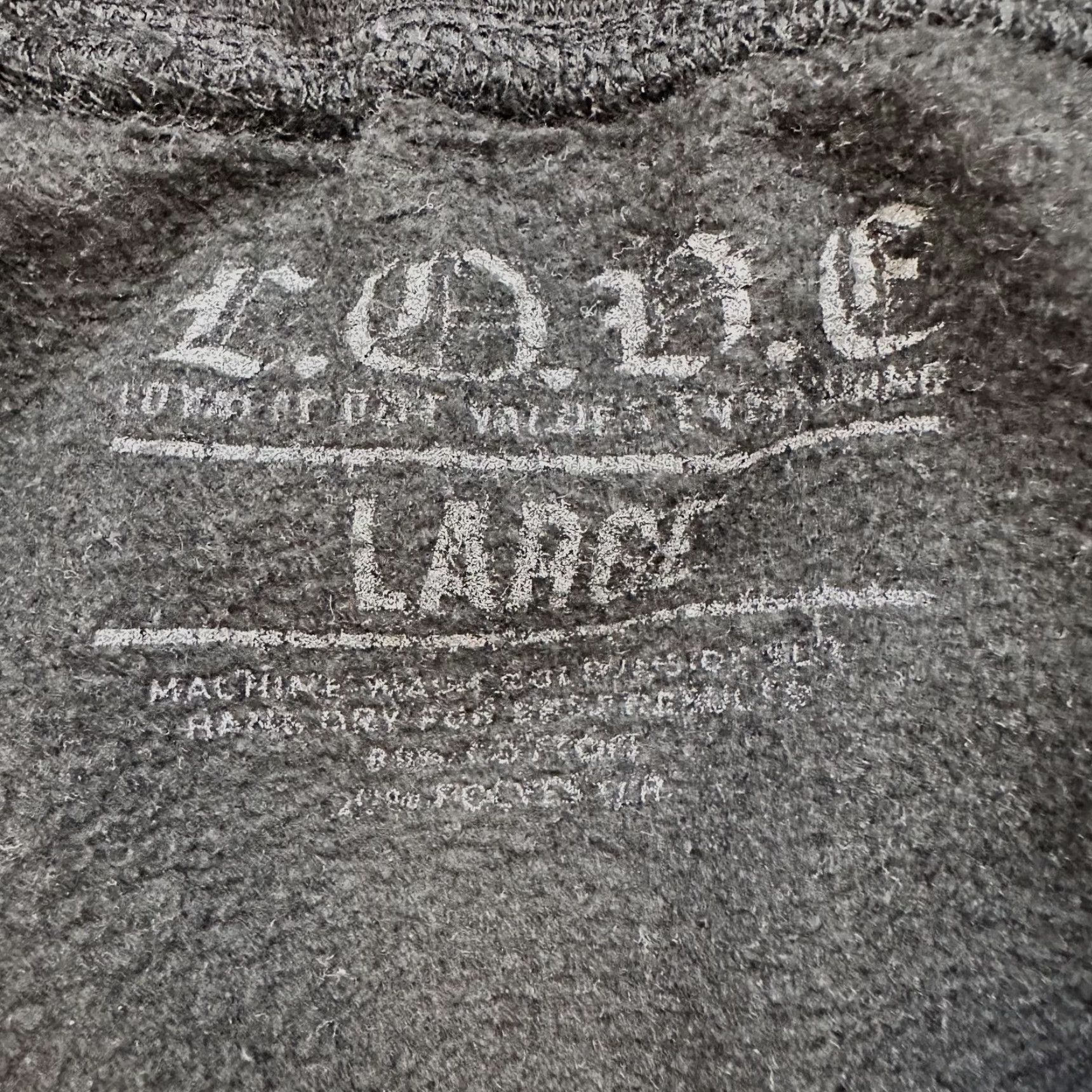 Vintage L.O.V.E Joggers Sweatpants Mens Large Black Graphic Heart Streetwear Fleece Adult Regular Size US 33 - 3 Thumbnail