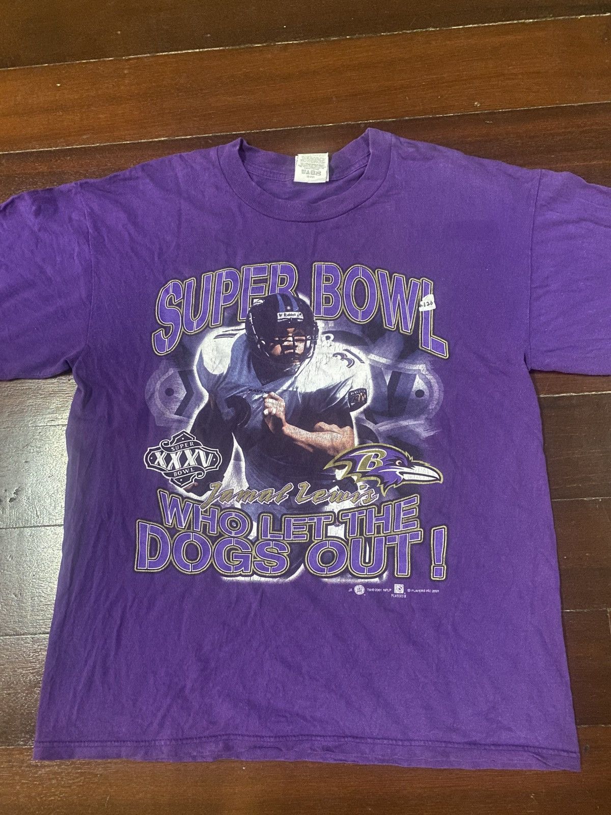 NFL Vintage Super Bowl jamal lewis nflp Patriots Tee Size US L / EU 52-54 / 3 - 3 Thumbnail