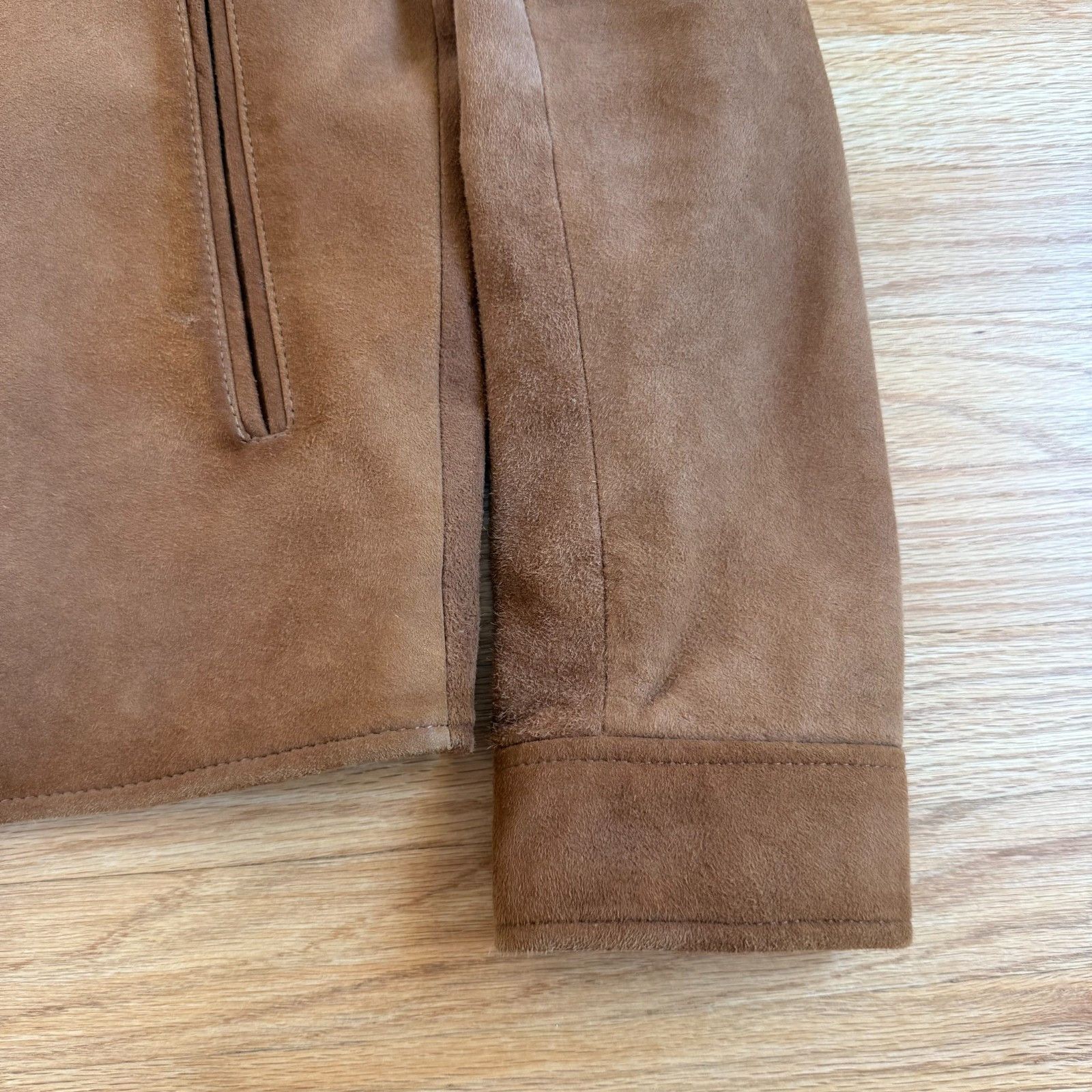 John Varvatos John Varvatos Sundance Brown Sheep Skin Suede Leather Jacket Size US S / EU 44-46 / 1 - 15 Thumbnail
