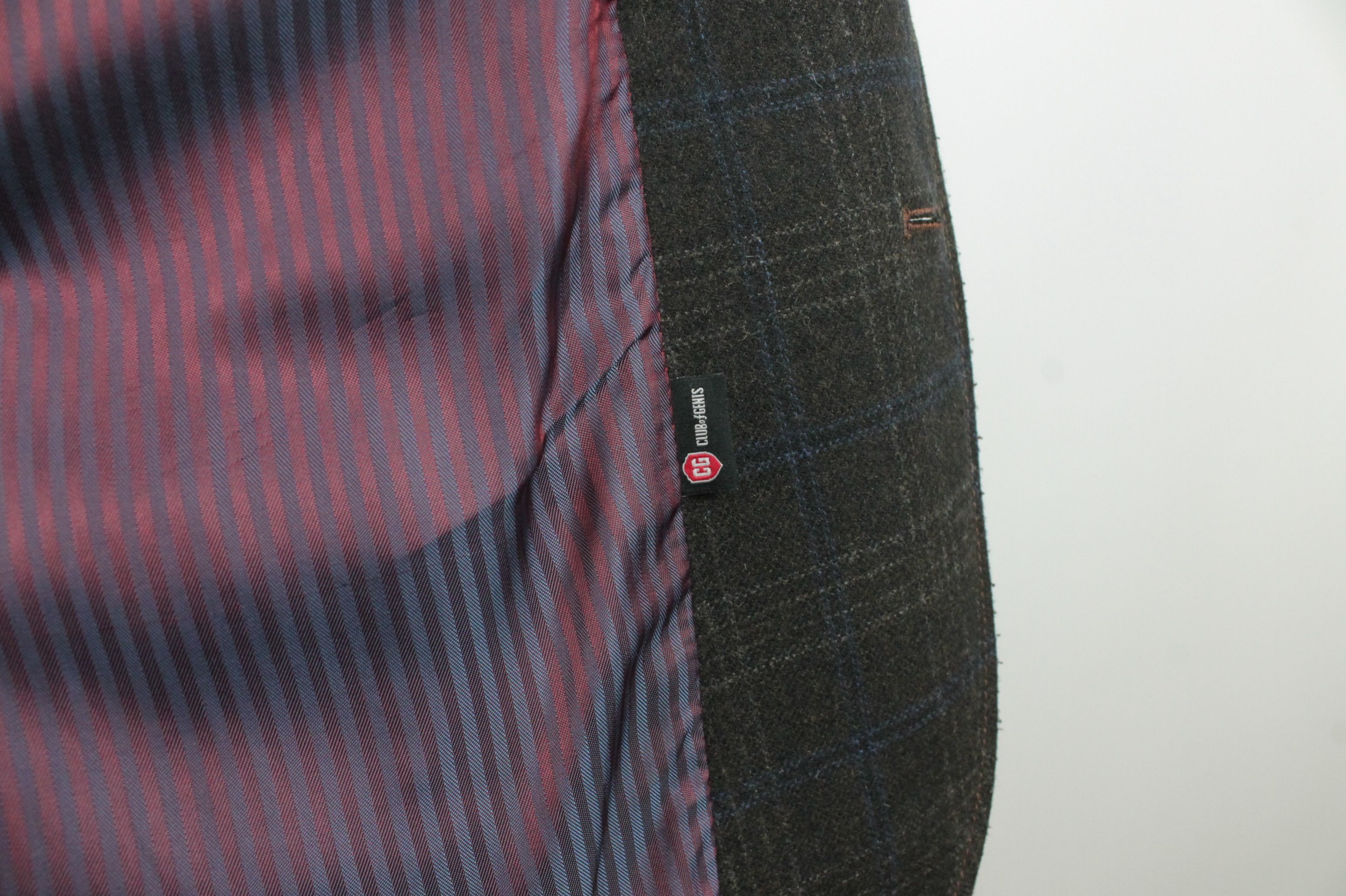 Other Club Of Gents Checked Wool Elbow Patch Sport Coat Jacket Size US L / EU 52-54 / 3 - 8 Thumbnail